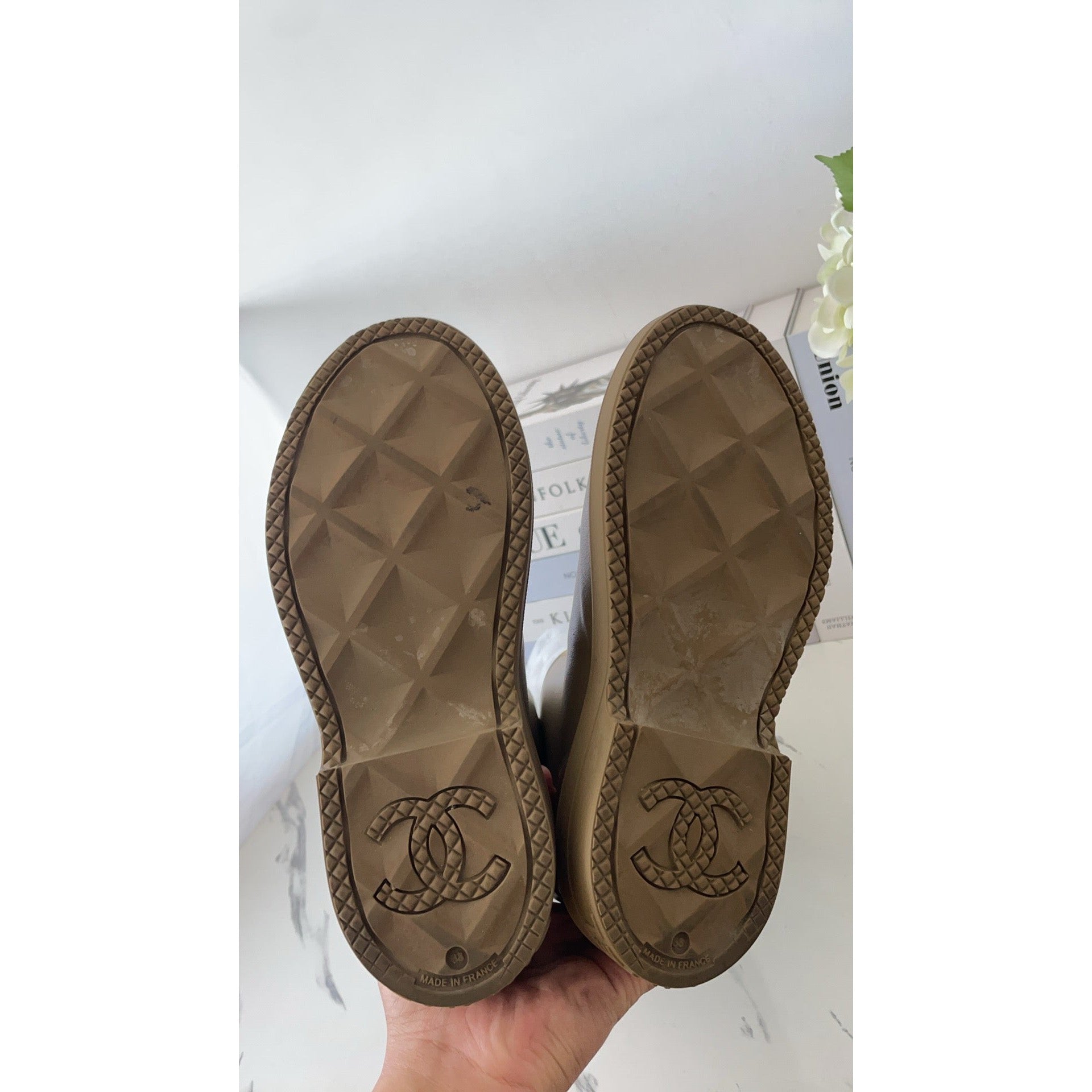 Chanel Rainy Boots