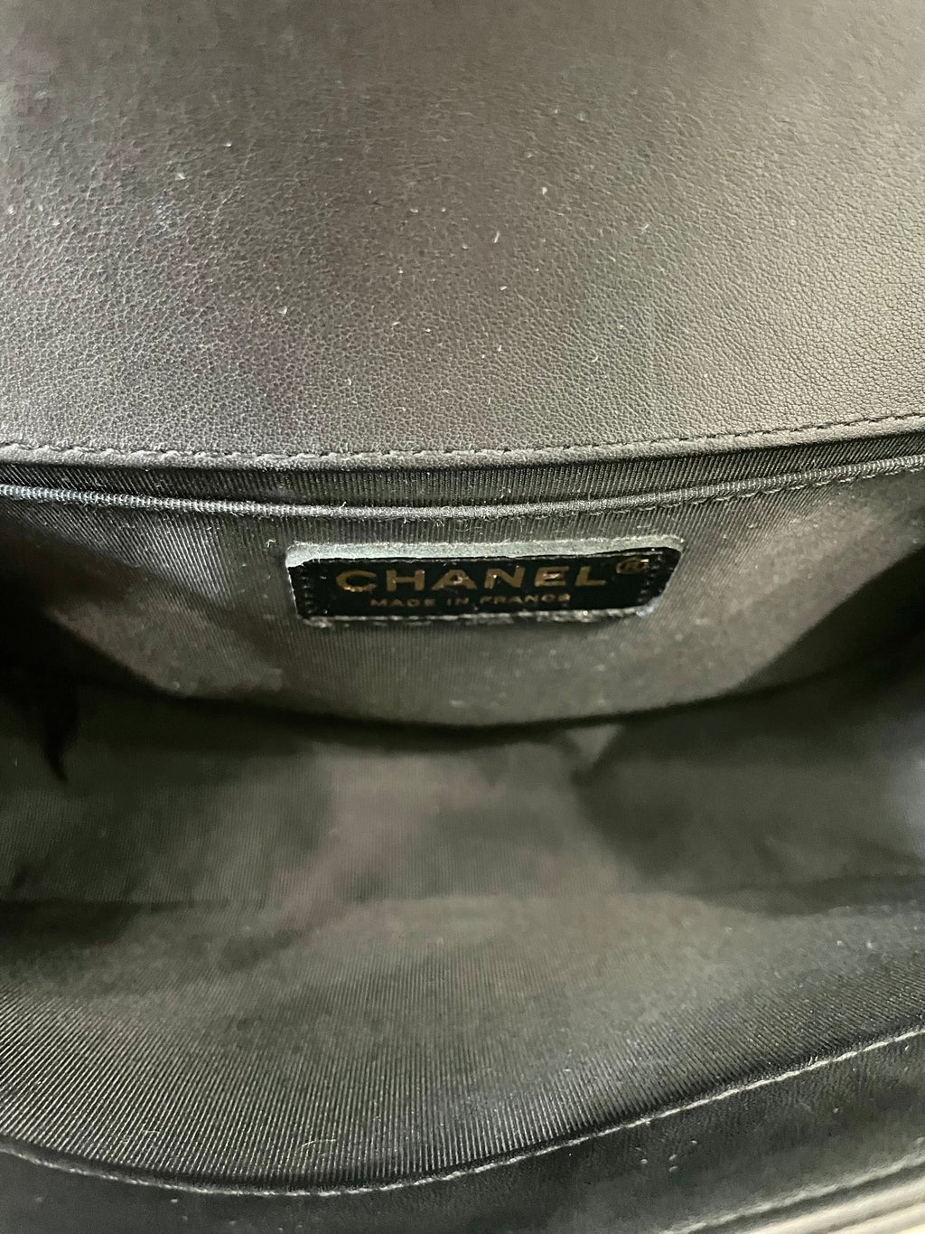 CHANEL CALFSKIN MEDIUM PEARL BOY BAG