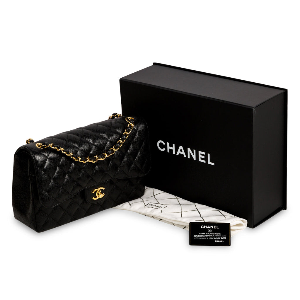 Chanel Classic Flap Bag - Jumbo - Caviar