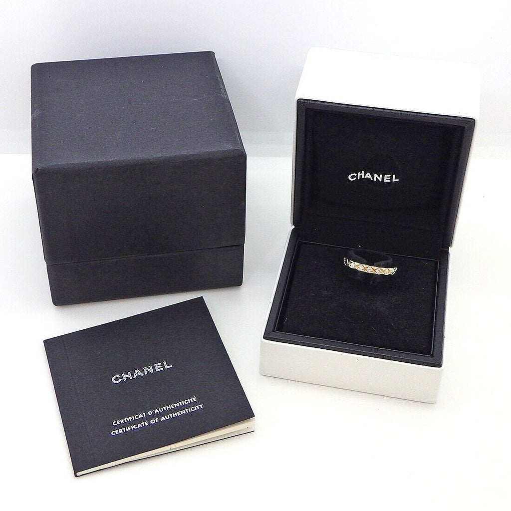 CHANEL COCO CRUSH 18K GOLD 5 DIAMOND RING