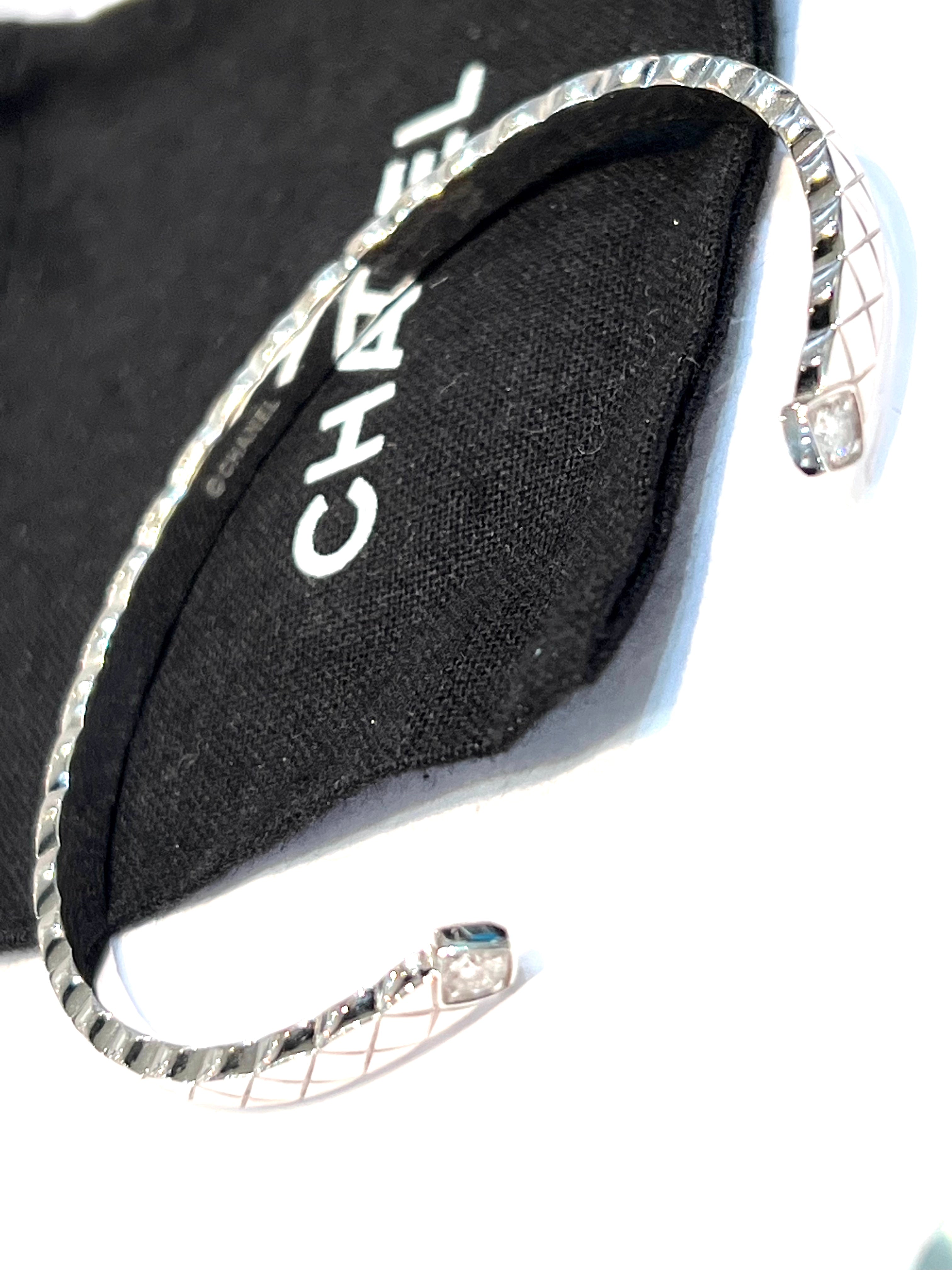 CHANEL COCO CRUSH 18K WHITE GOLD DIAMOND BRACELET