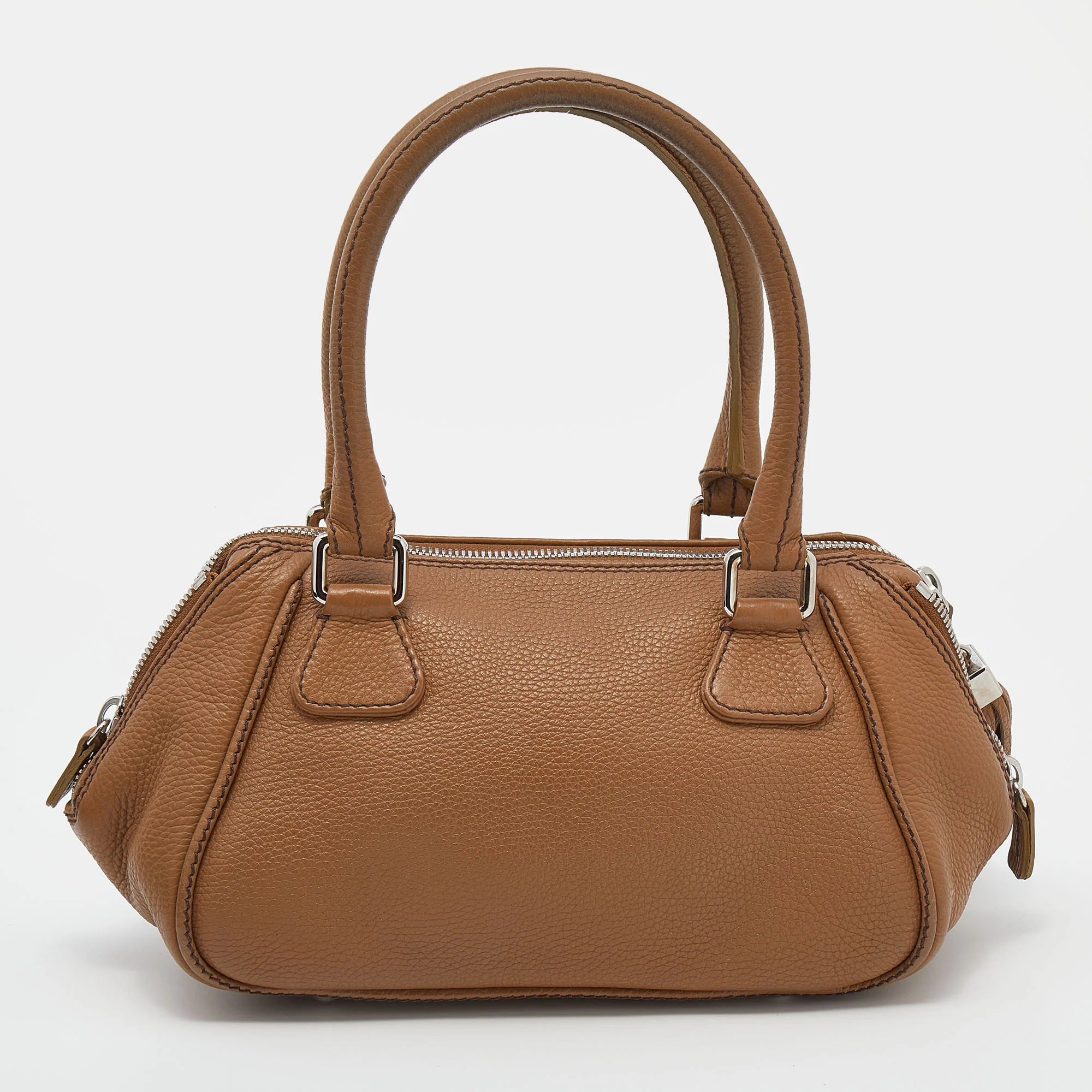 CHANEL CALFSKIN LEATHER SMALL TASSEL BOWLER BAG