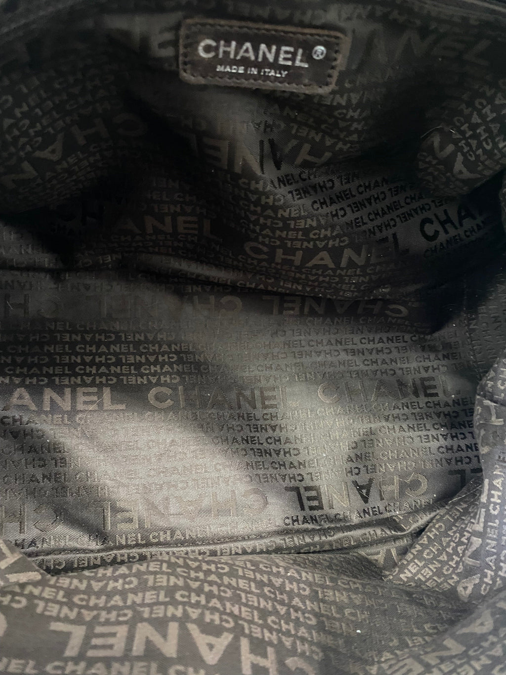 CHANEL CALFSKIN LEATHER SMALL TASSEL BOWLER BAG