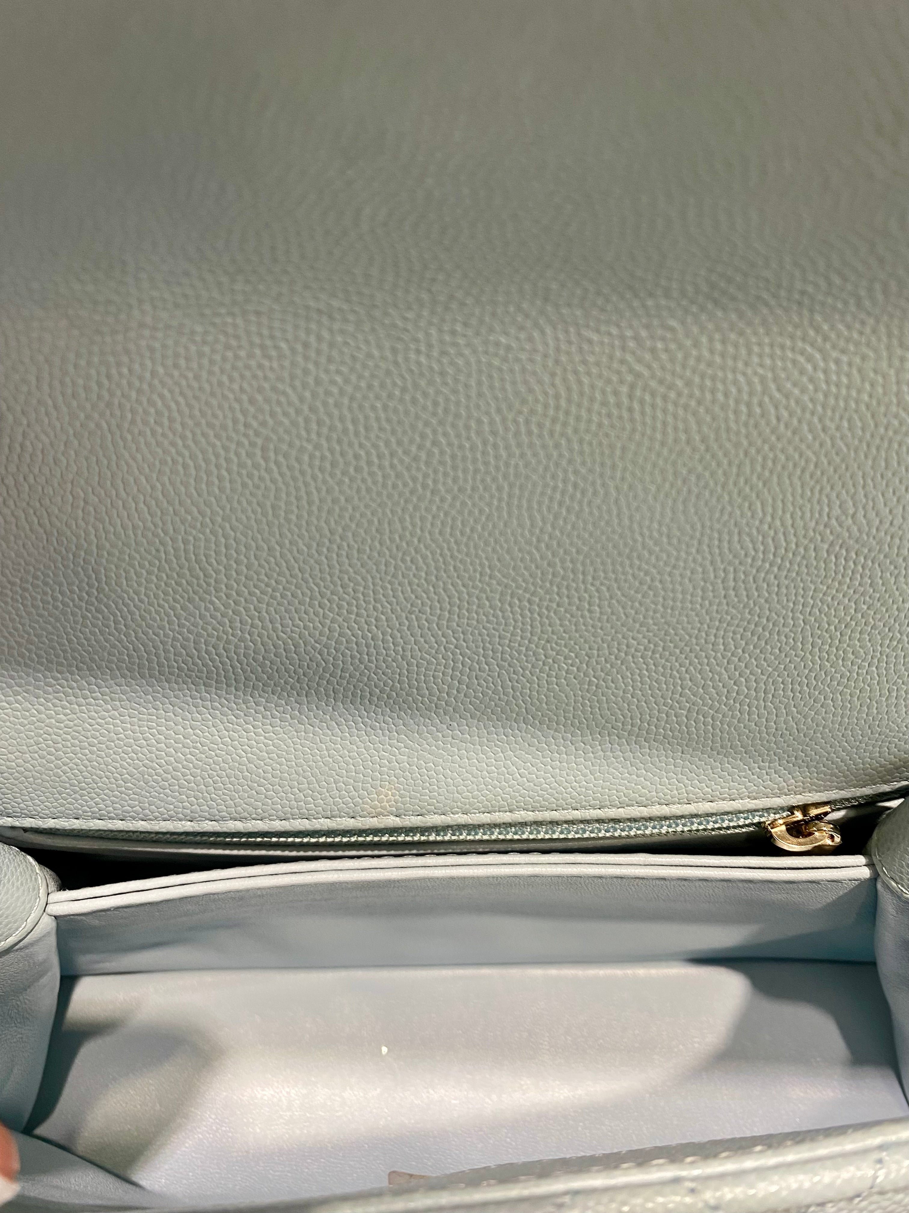 CHANEL CAVIAR QUILTED COCO HANDLE MINI FLAP BAG