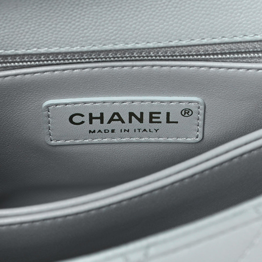 CHANEL CAVIAR QUILTED COCO HANDLE MINI FLAP BAG