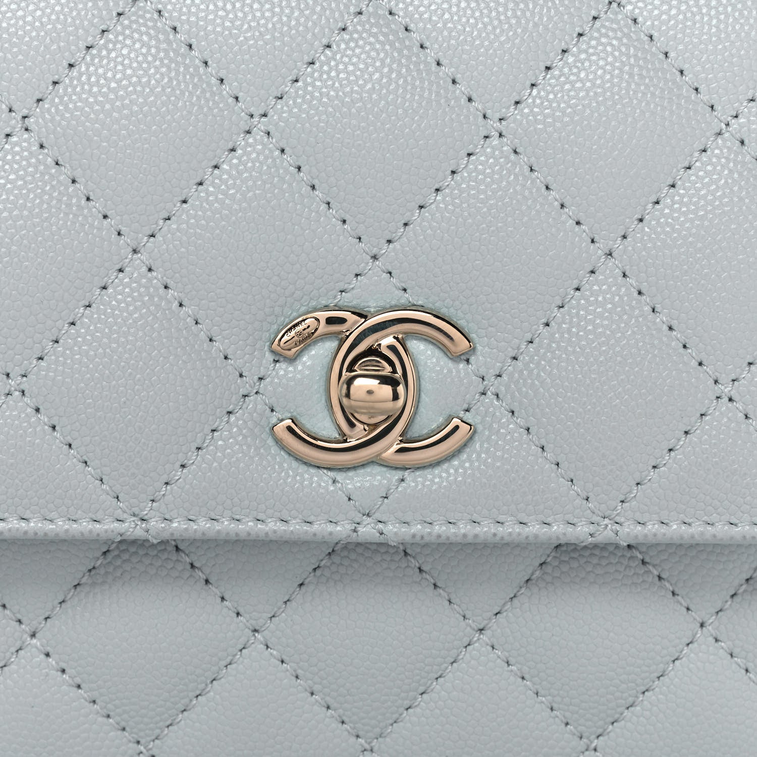 CHANEL CAVIAR QUILTED COCO HANDLE MINI FLAP BAG