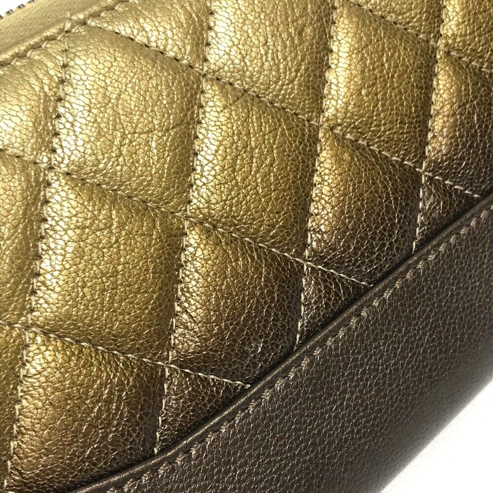 CHANEL GRADATION MATELASSE ZIP AROUND LONG WALLET-HS