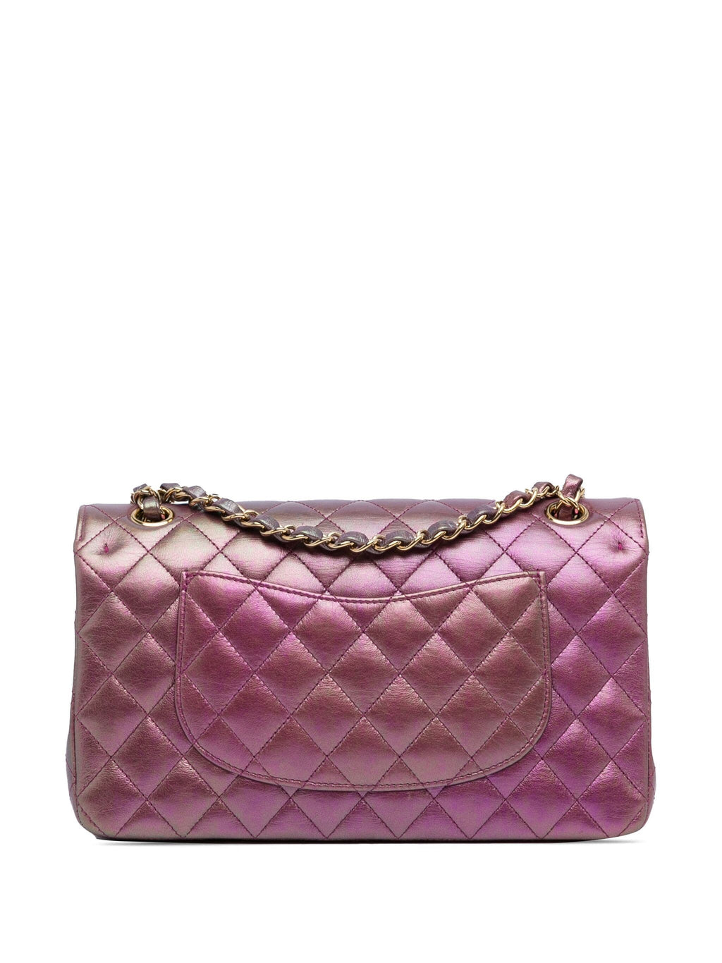 CHANEL IRIDESCENT MEDIUM QUILTED LAMBSKIN DOUBLE FLAP BAG