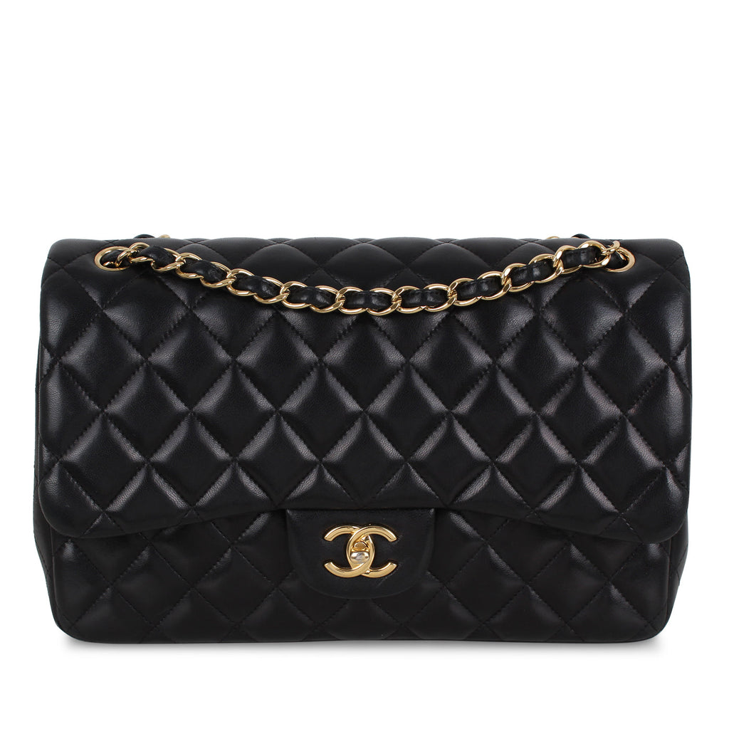 Chanel Classic Flap Bag - Black Jumbo