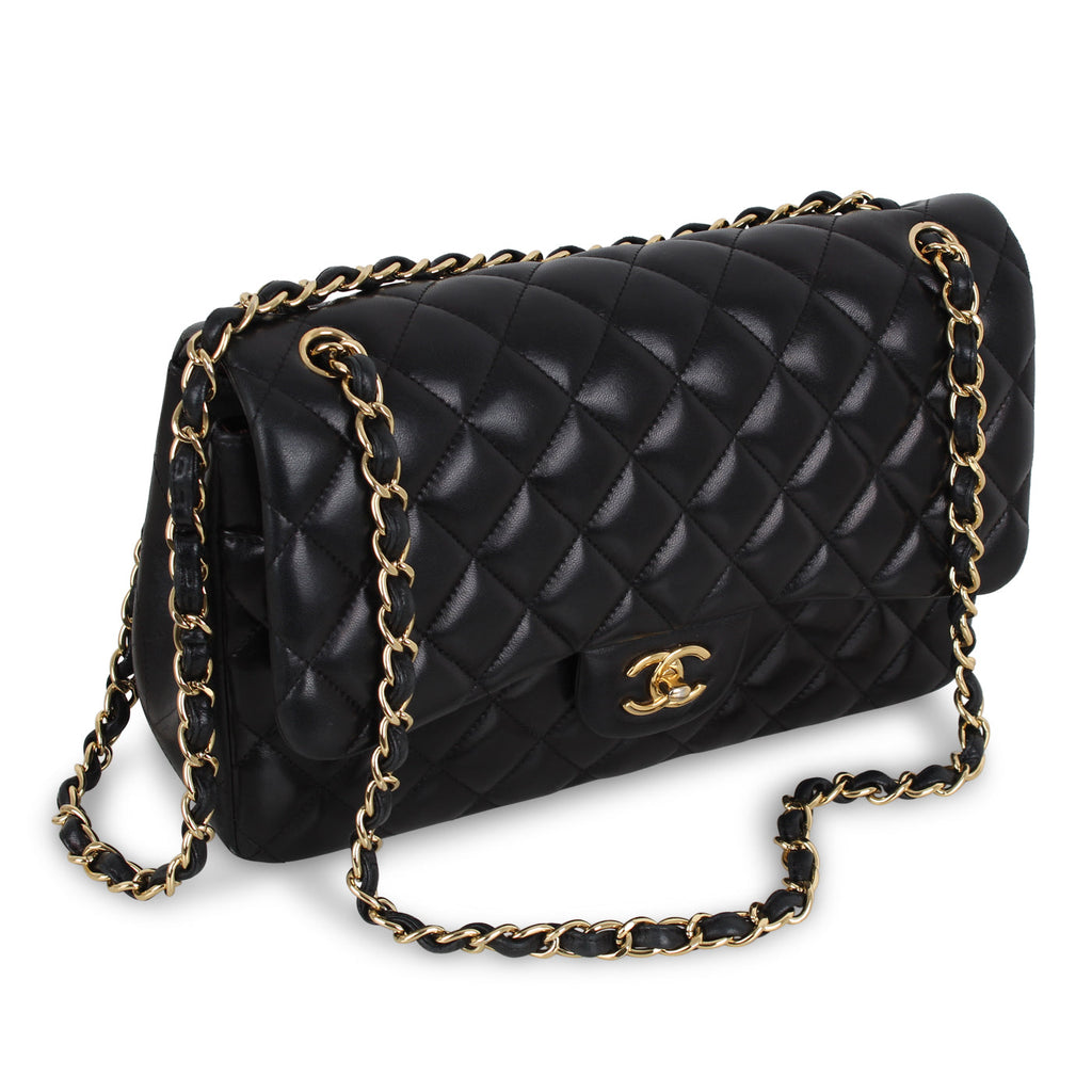 Chanel Classic Flap Bag - Black Jumbo