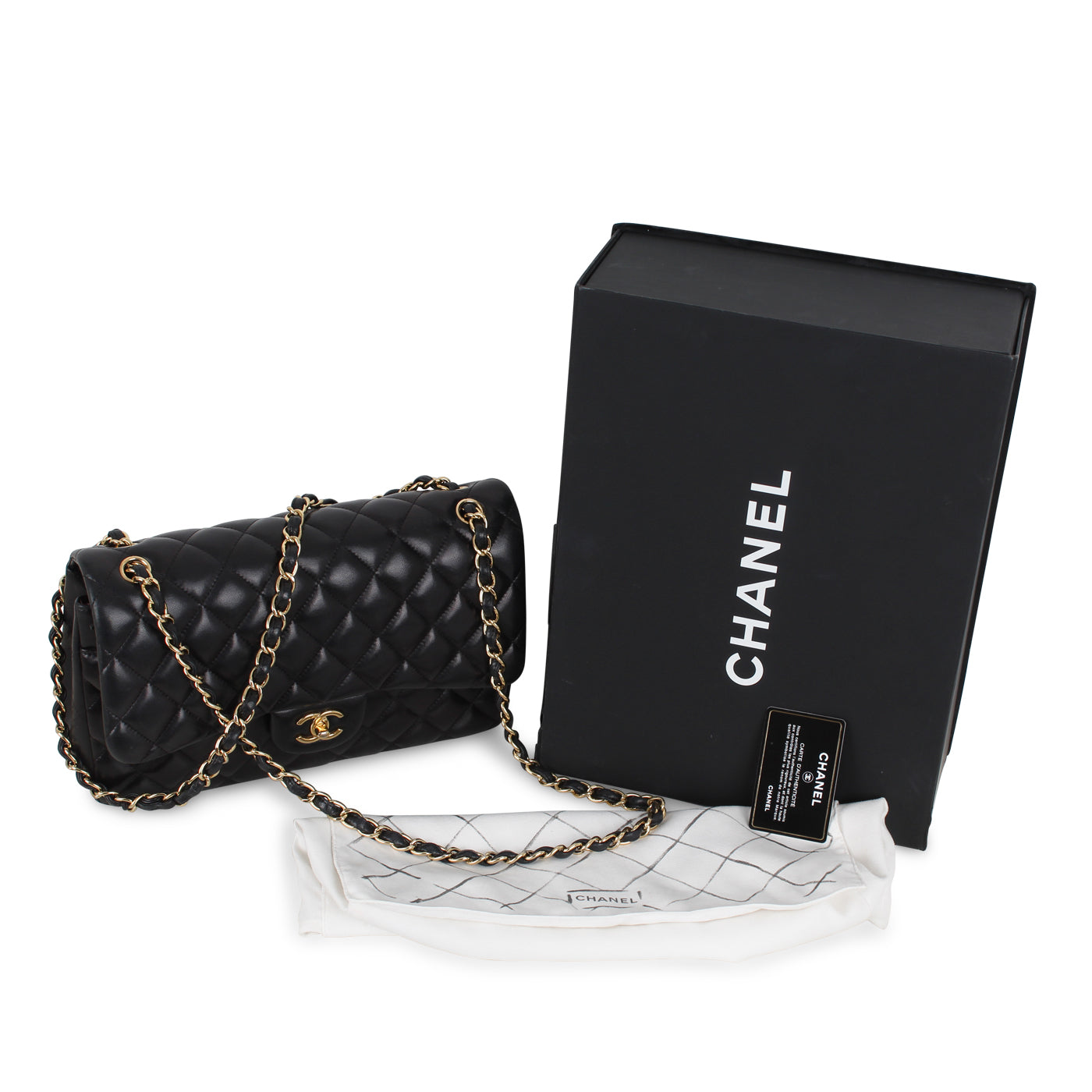 Chanel Classic Flap Bag - Black Jumbo