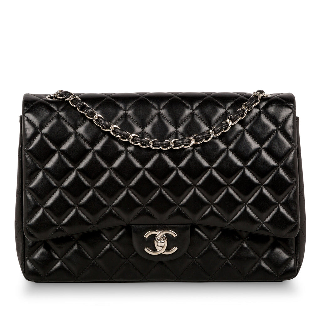 Chanel Classic Flap Bag - Black Maxi