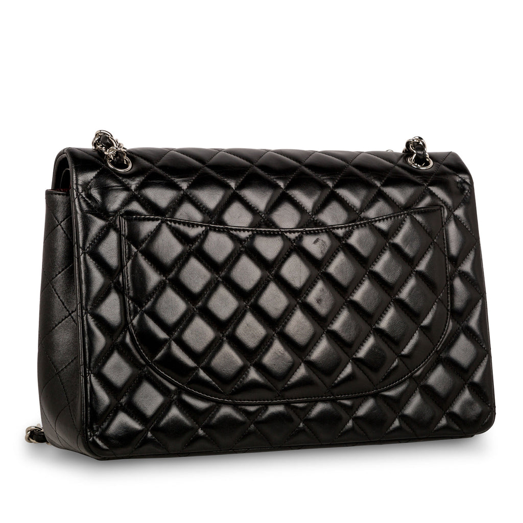 Chanel Classic Flap Bag - Black Maxi