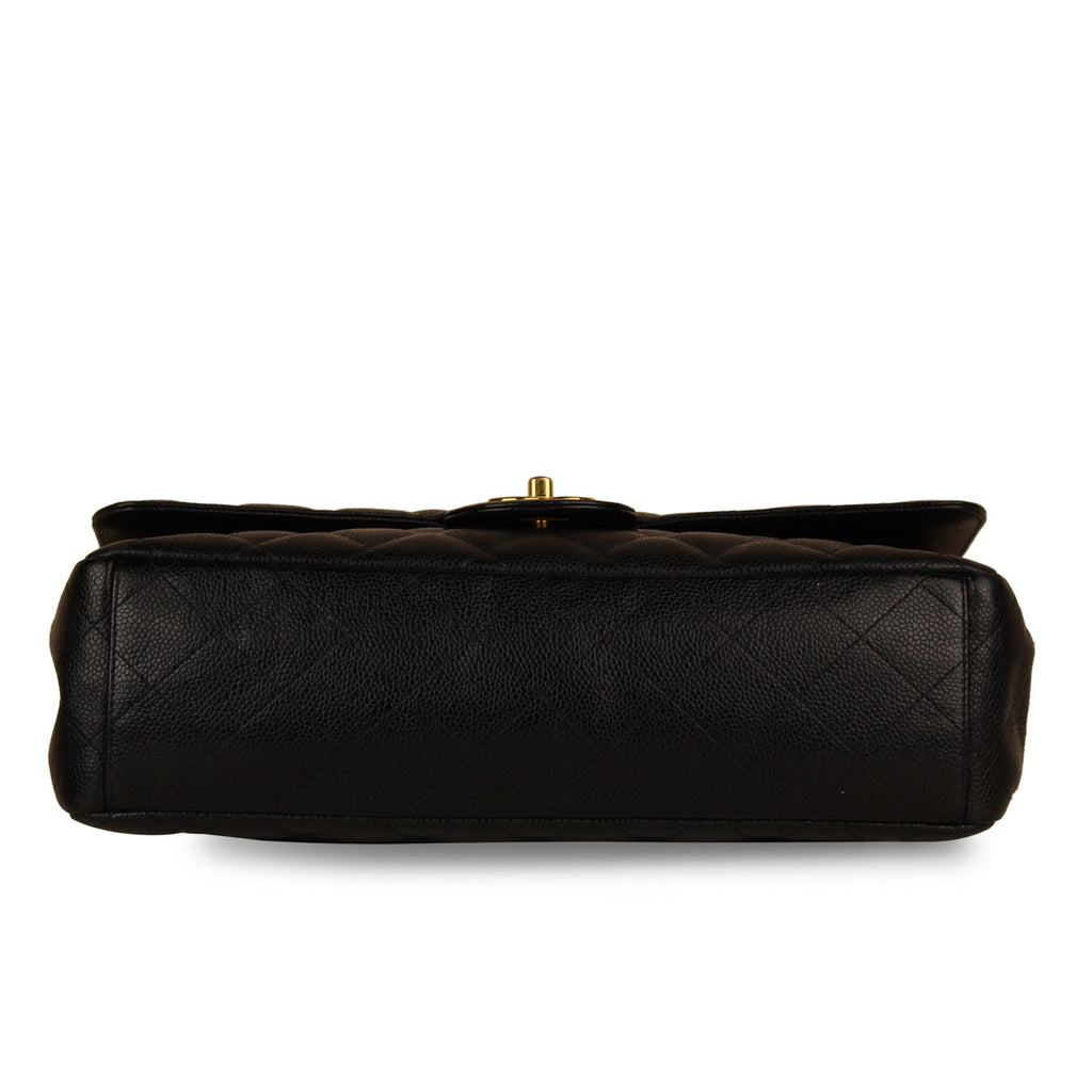 Chanel Classic Flap Bag - Black Maxi