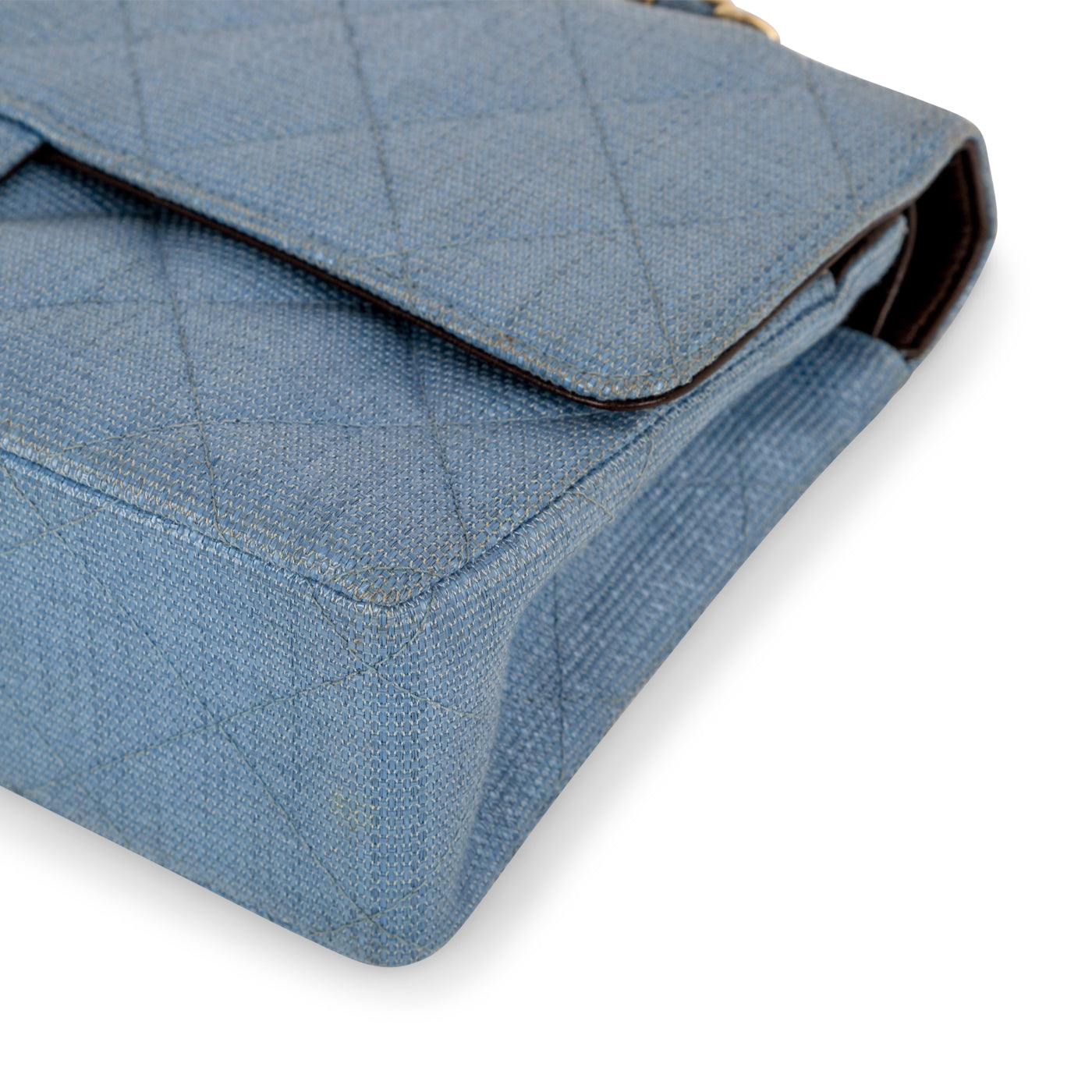 Chanel Classic Flap Bag - Denim Effect Raffia