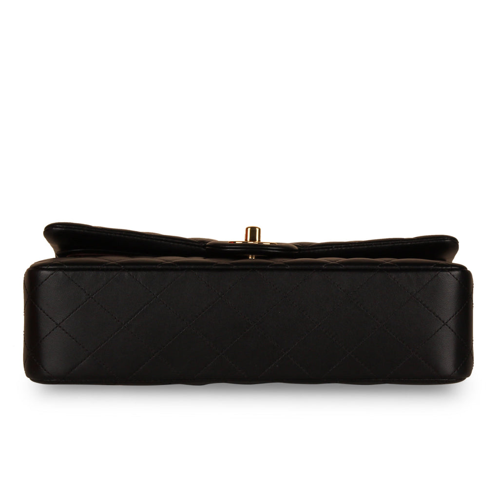 Chanel Classic Flap Bag Medium - Black Lambskin