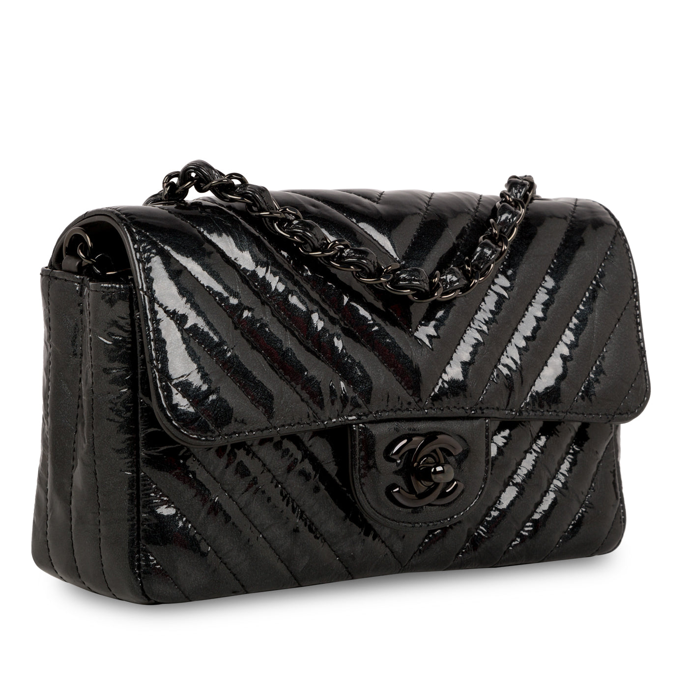 Chanel Classic Flap Bag - Mini Rectangular - So Black