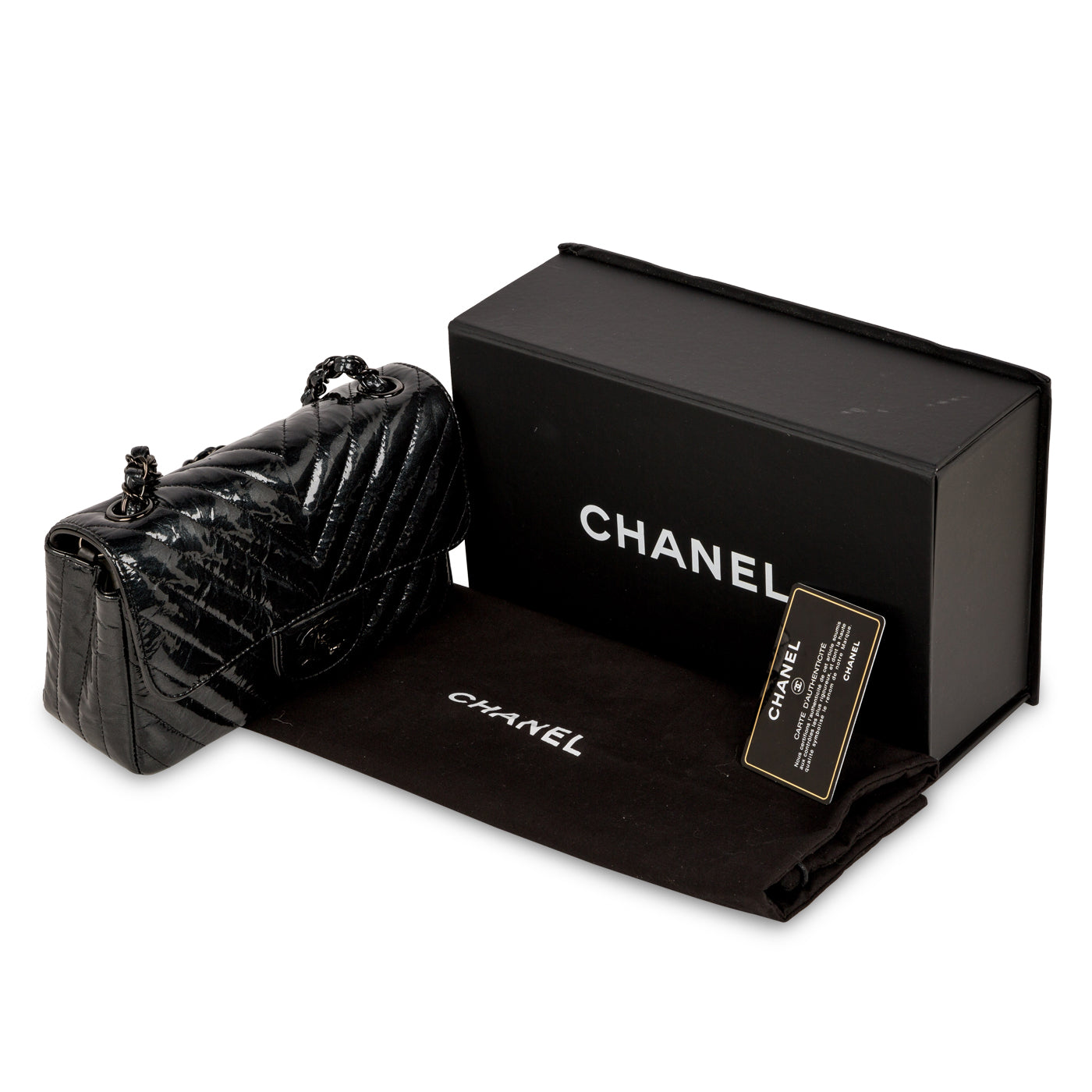 Chanel Classic Flap Bag - Mini Rectangular - So Black
