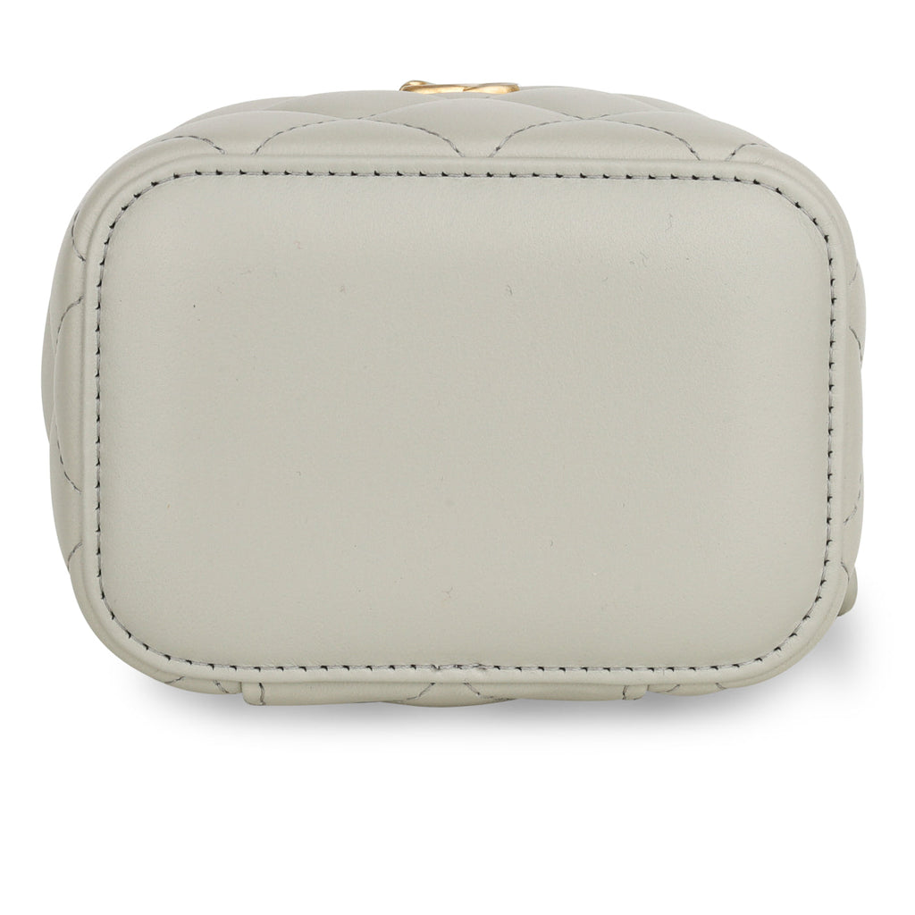 Chanel Grey Mini Pearl Crush Vanity Case