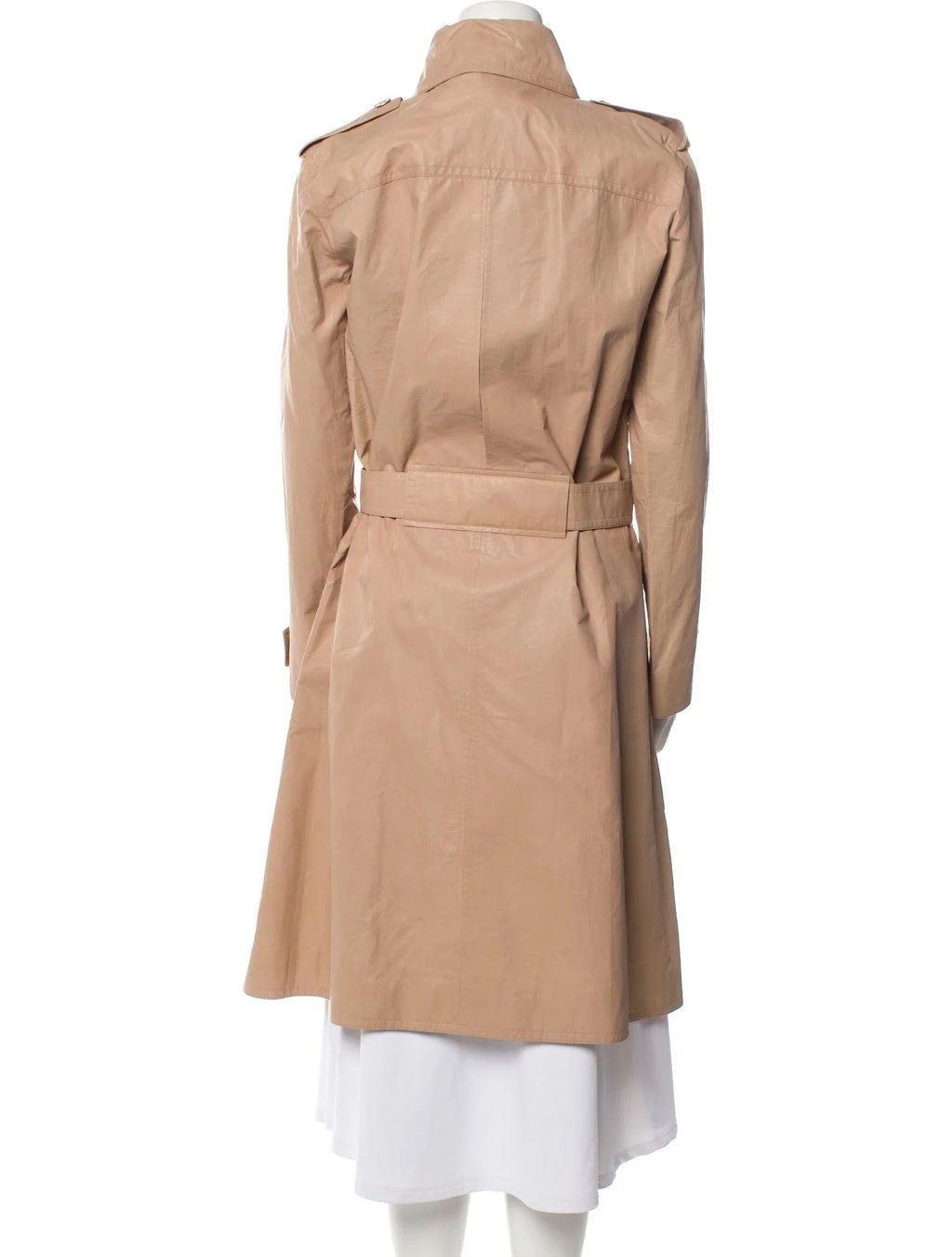 CHANEL 2015 PARIS-DUBAI LEATHER TRENCH COAT