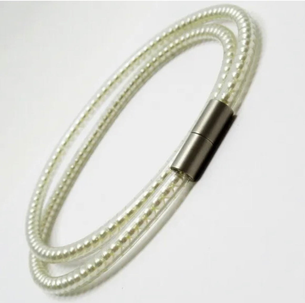 CHANEL PEARL GOLD-TONE MAGNETIC CLOSURE CHOKER NECKLACE