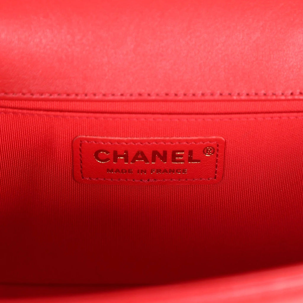 CHANEL QUILTED LAMBSKIN MEDIUM BOY FLAP BAG
