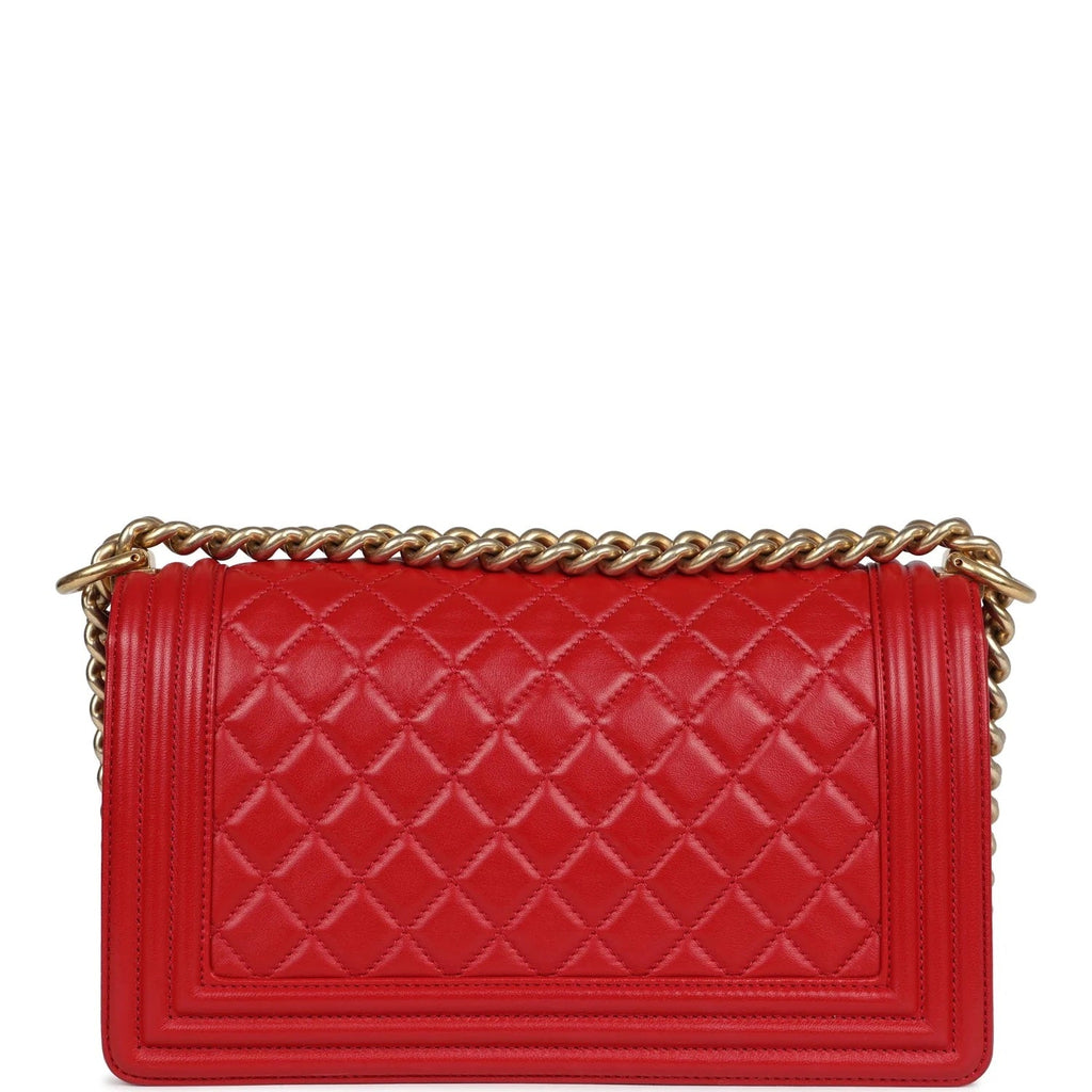 CHANEL QUILTED LAMBSKIN MEDIUM BOY FLAP BAG