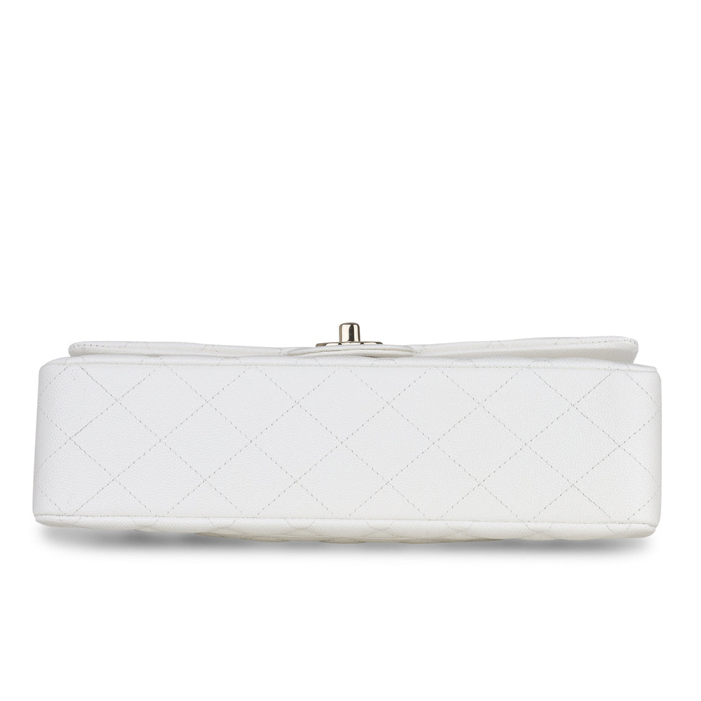 Chanel Medium Classic Flap - White Caviar