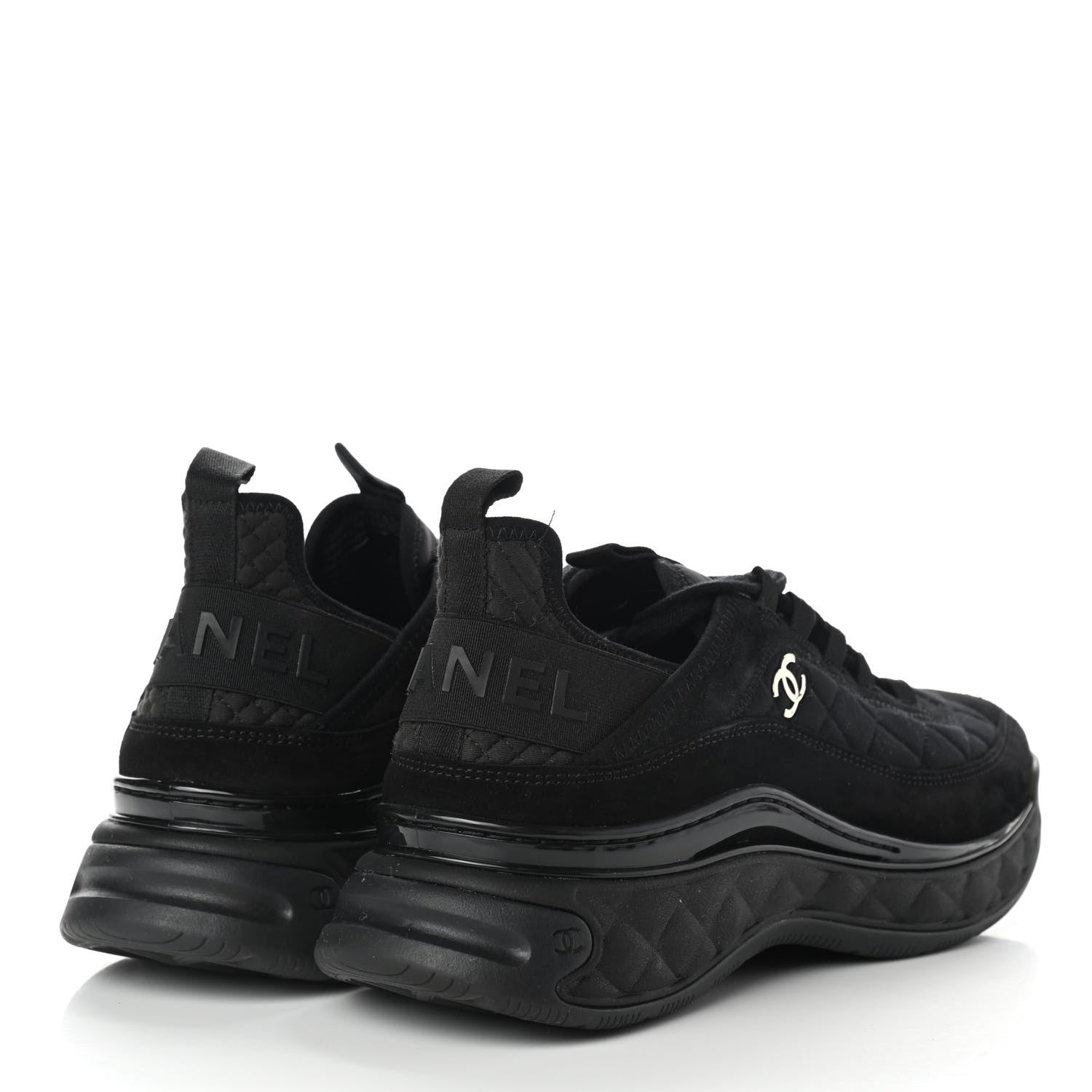 CHANEL CC SUEDE CALFSKIN MIXED MEDIA SNEAKERS