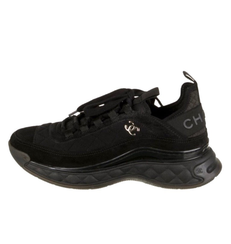 CHANEL CC SUEDE CALFSKIN MIXED MEDIA SNEAKERS