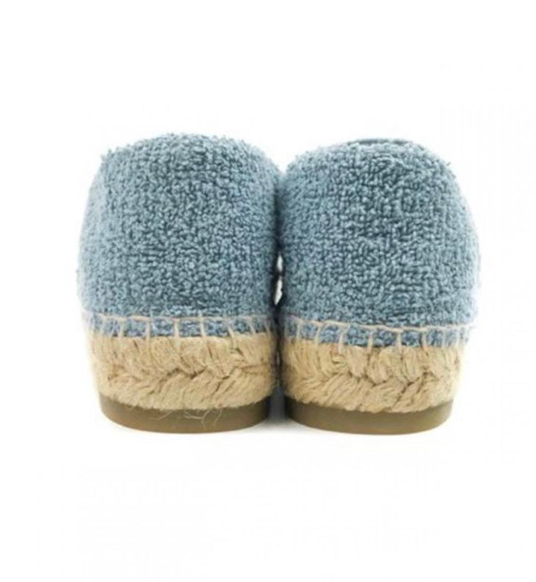 CHANEL TERRY GROSGRAIN CC ESPADRILLES