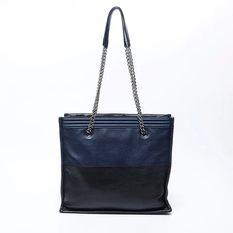 CHANEL 21 LAMBSKIN LEATHER BOY TOTE CHAIN BAG