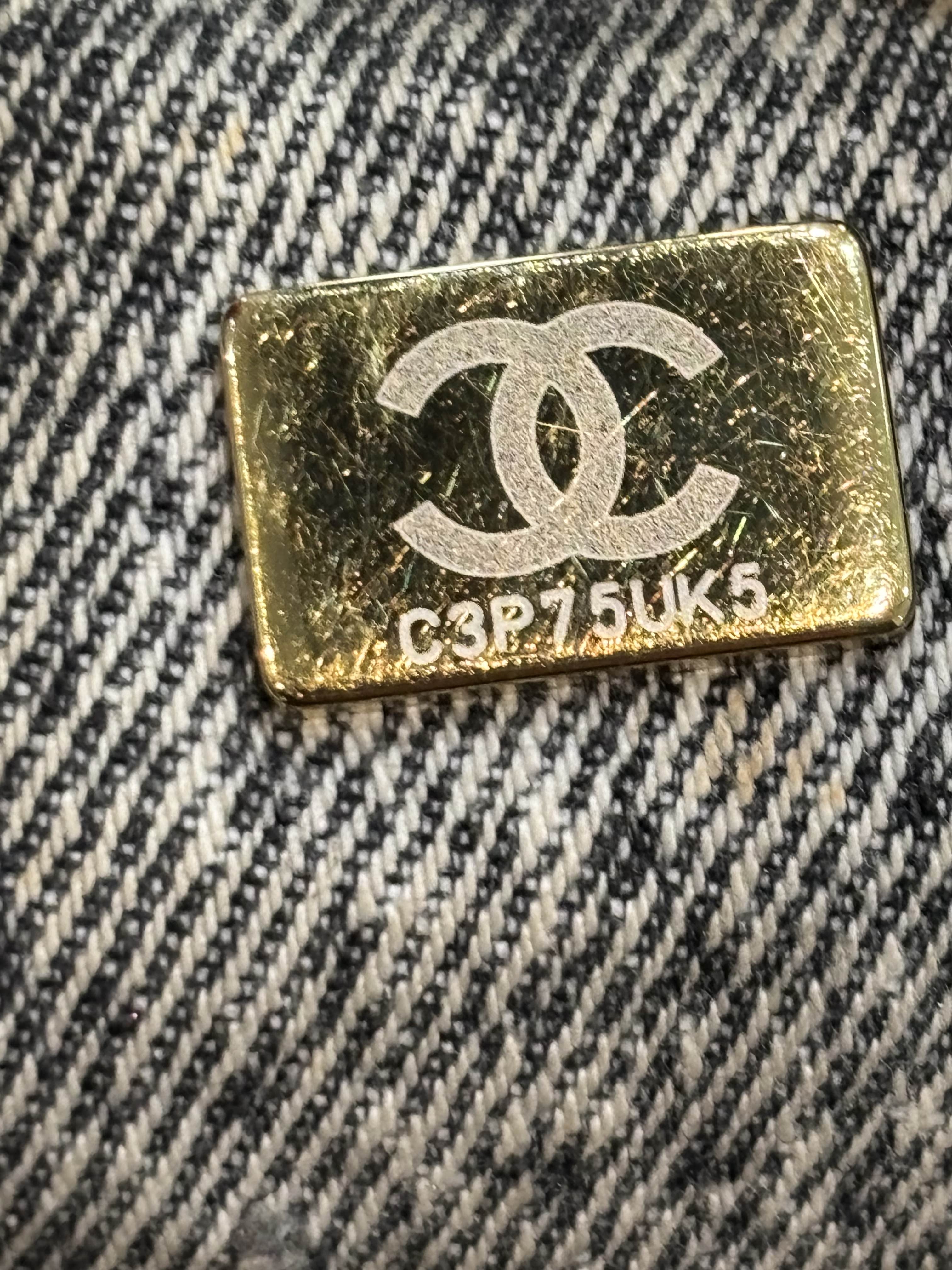 CHANEL 19 DISTRESSED DENIM BAG