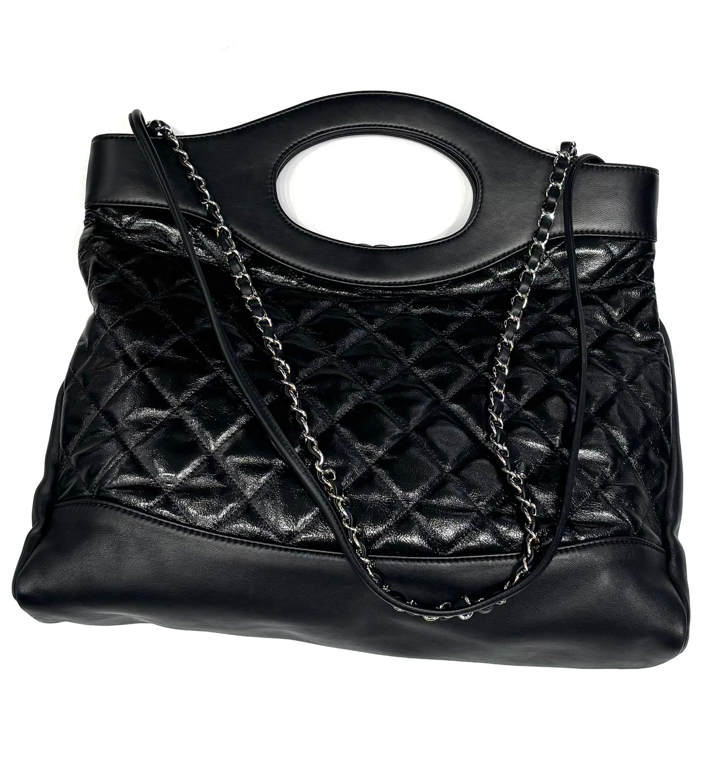 CHANEL 31 LARGE QUILTED LAMBSKIN SHOPPING BAG