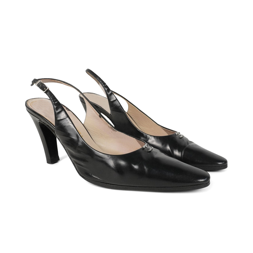 Chanel Slingback Heels - Women's 39