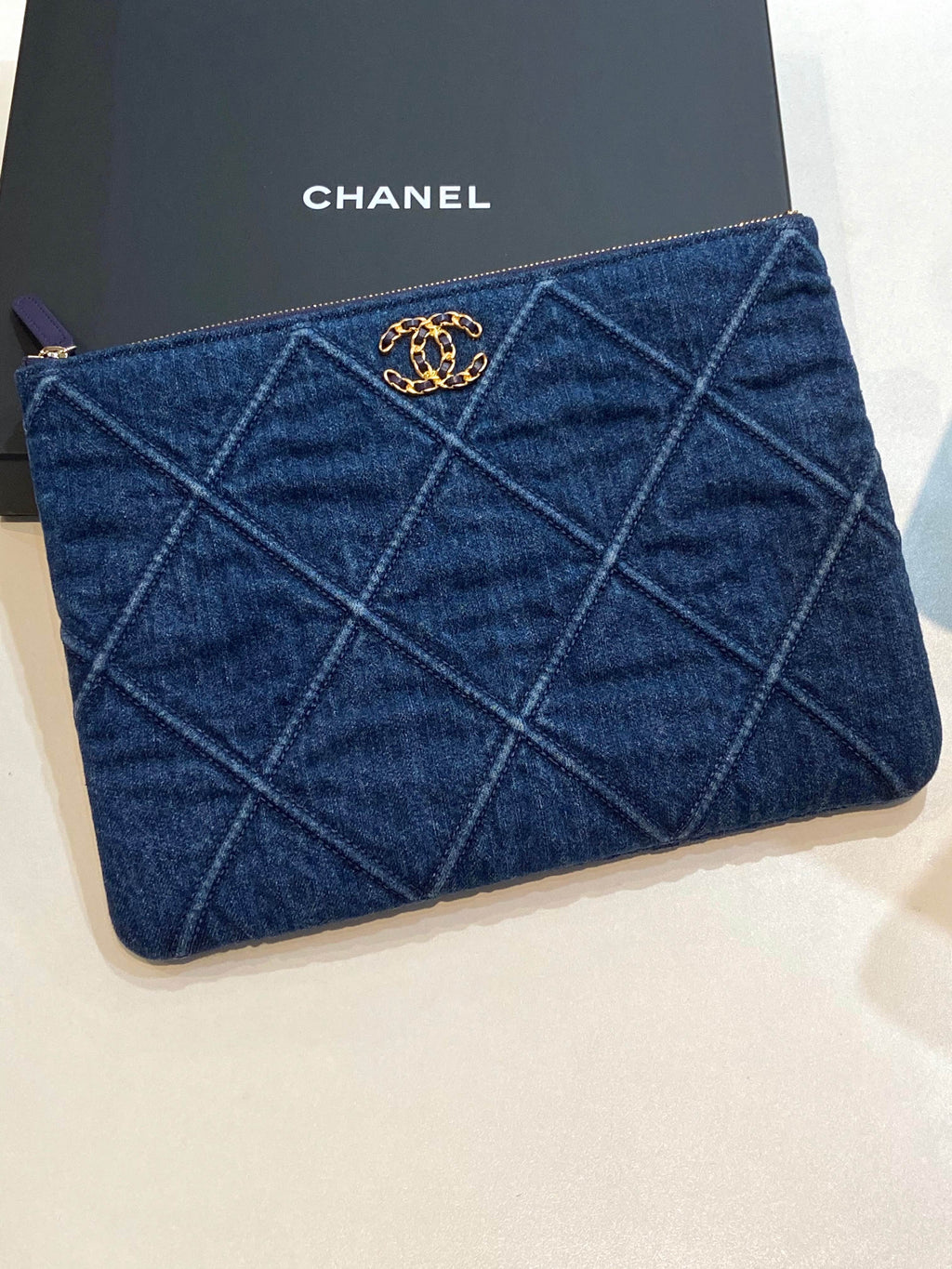 CHANEL DENIM POUCH