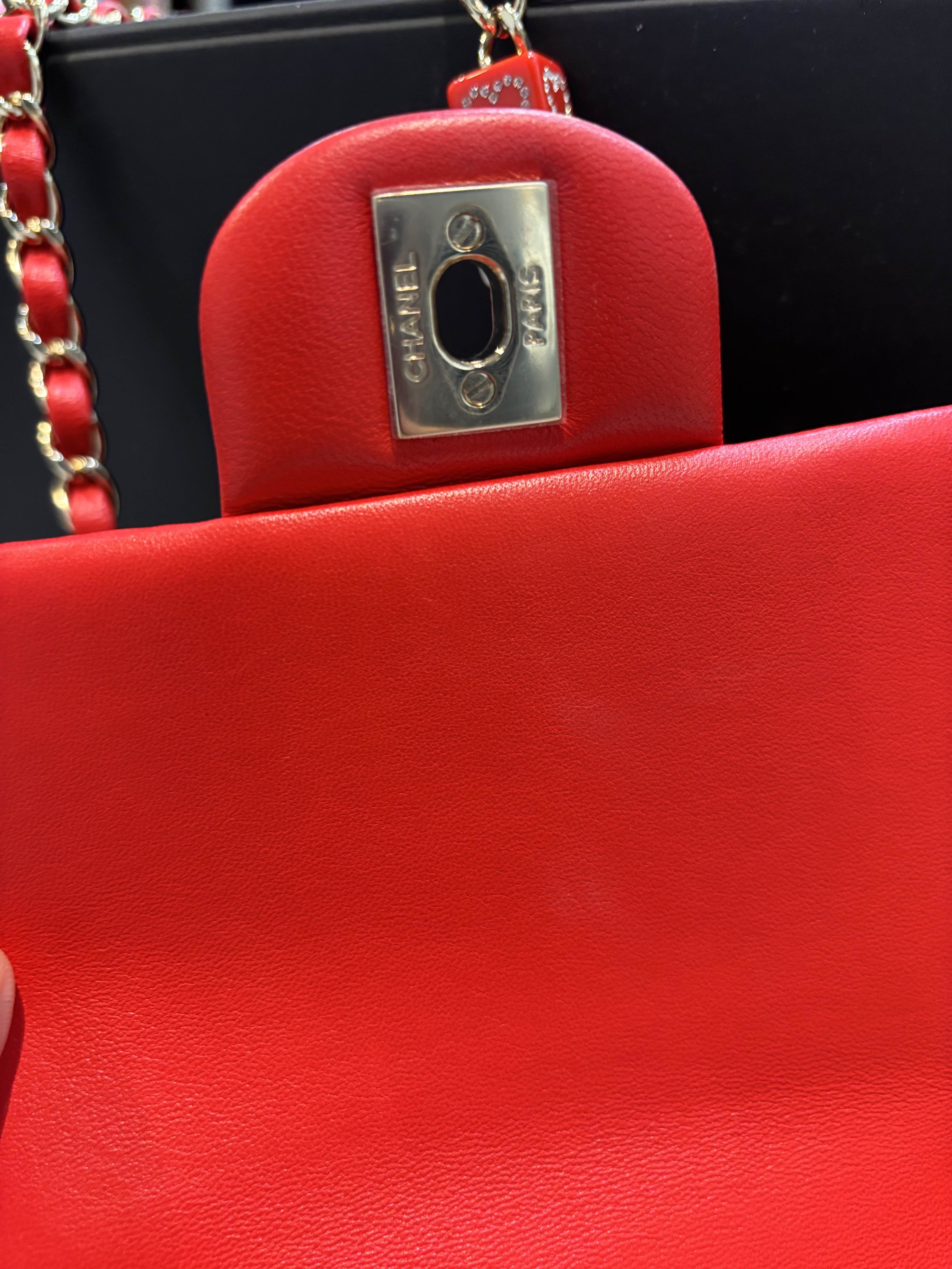 CHANEL MONACOCO LOGO BLOCKS MINI FLAP QUILTED LAMBSKIN LEATHER BAG