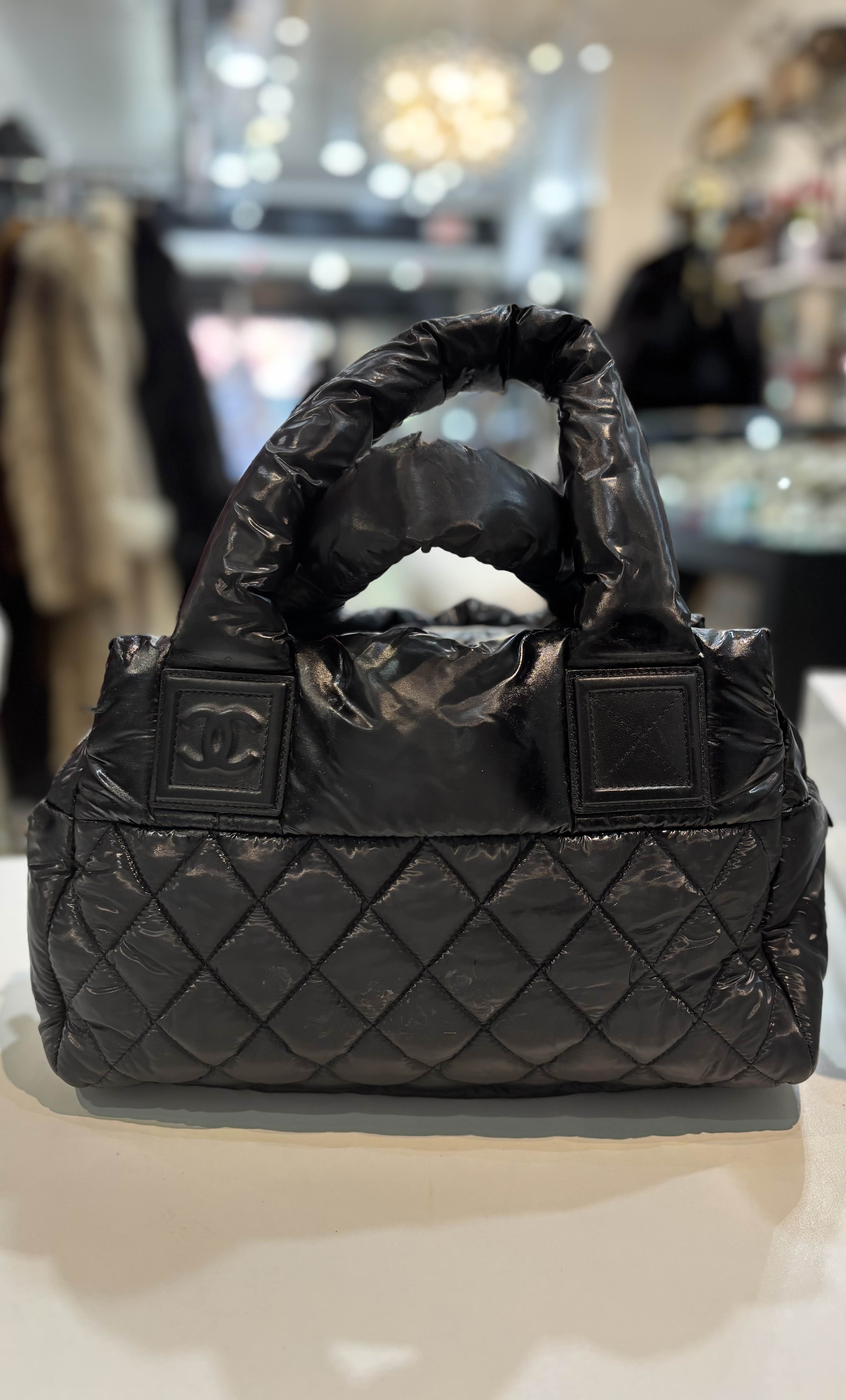 CHANEL NYLON COCO COCOON ZIPPED TOTE BAG