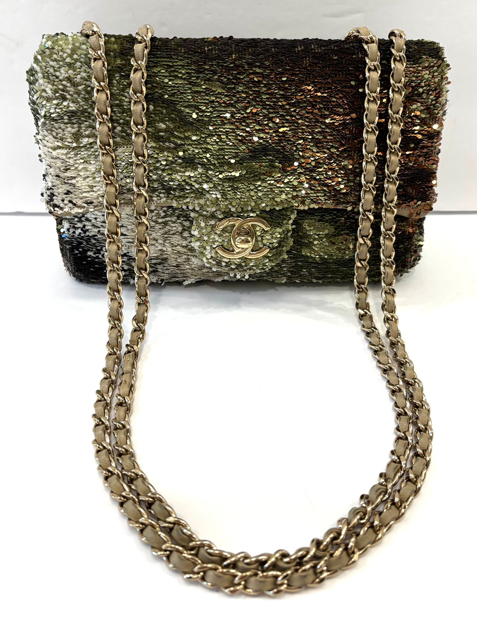 CHANEL TIMELESS MEDIUM SEQUINS FLAP BAG