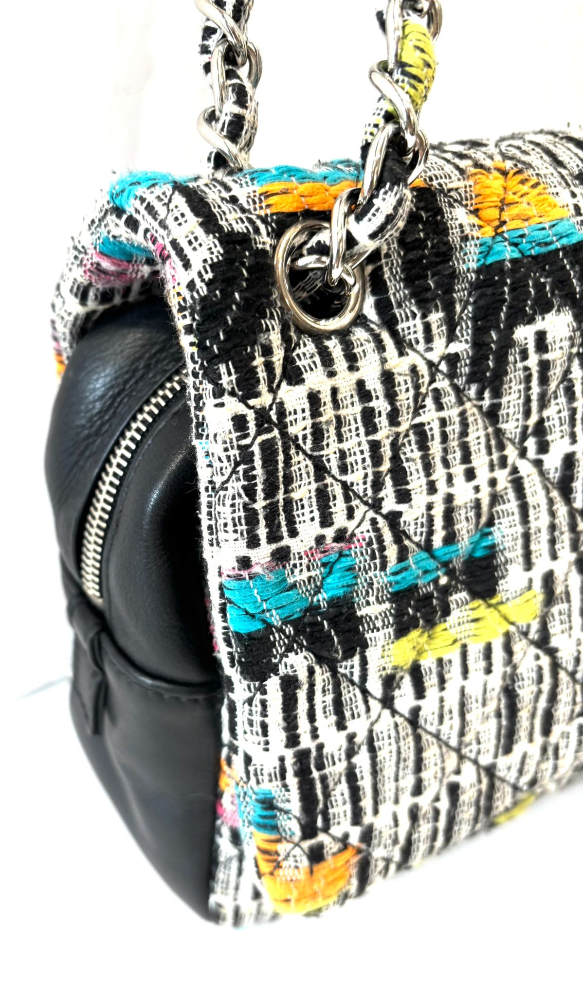 CHANEL TWEED EASY FLAP BAG