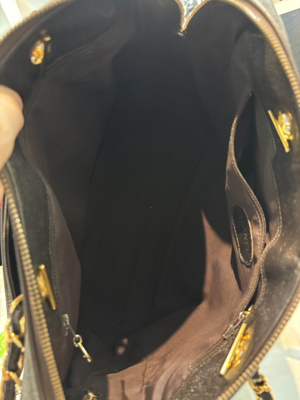 CHANEL VINTAGE TIMELESS CAVIAR LEATHER ZIPPED TOTE BAG