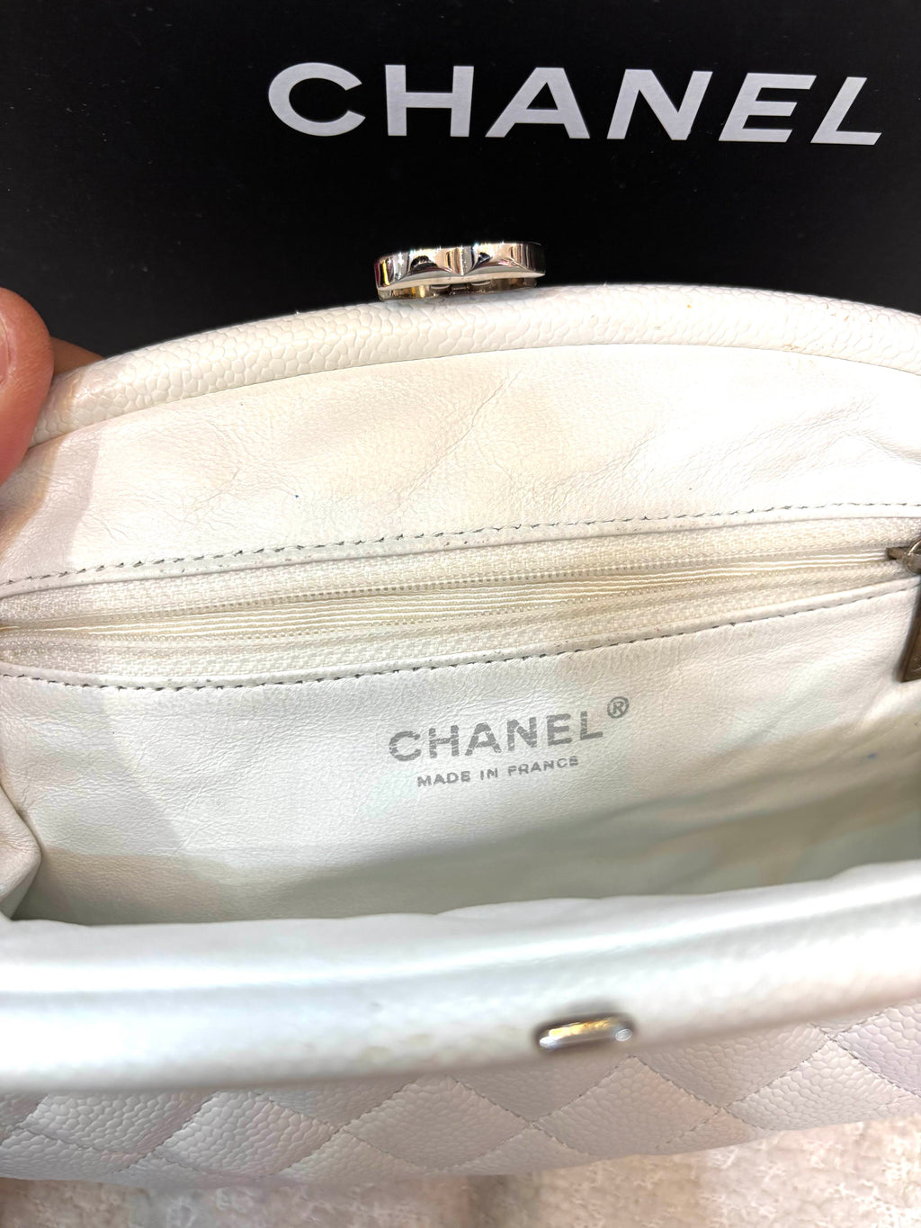 CHANEL CAVIAR QUILTED TIMELESS CLUTCH BAG