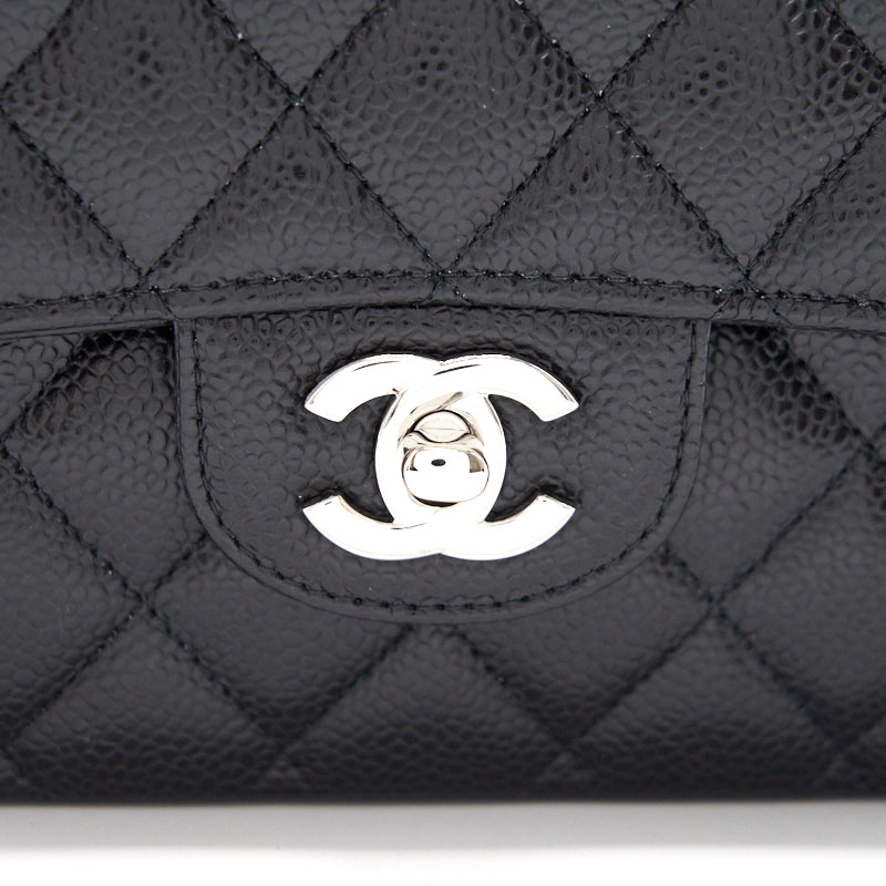 Chanel Medium 25cm Classical Double Flap Caviar Black  Year 2020