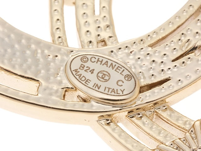 CHANEL STAR COCO MARK GOLD PLATED BROOCH