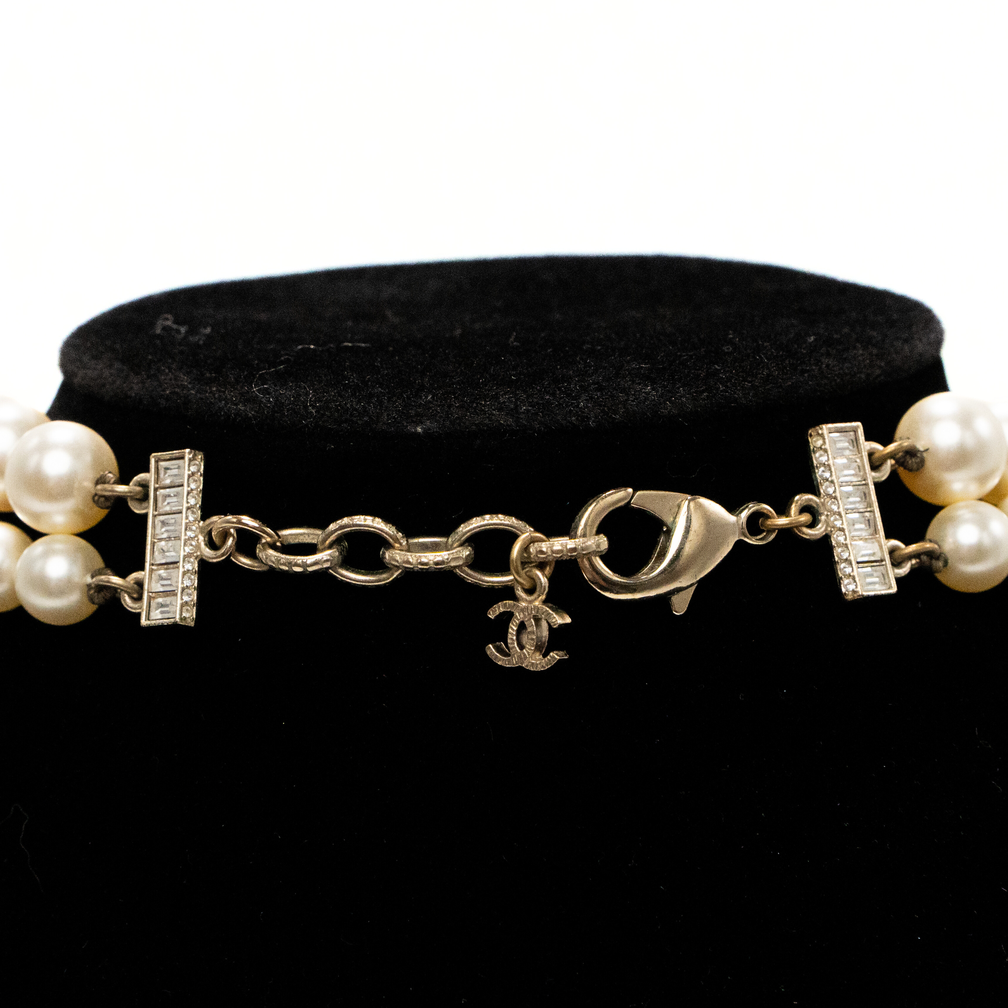 Chanel 'CC' Double Strand Pearl Choker