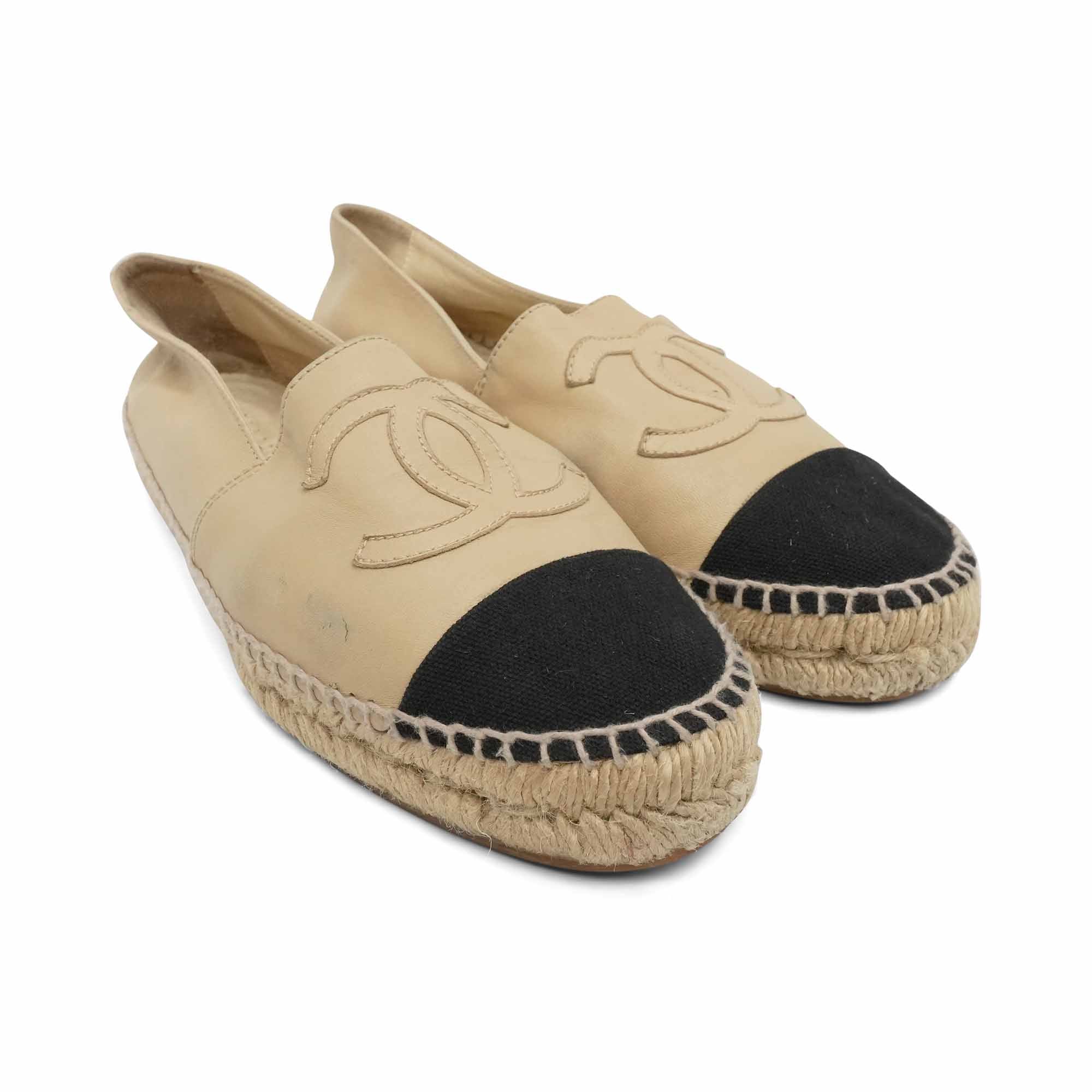 Chanel Leather Espadrilles - Women's 39