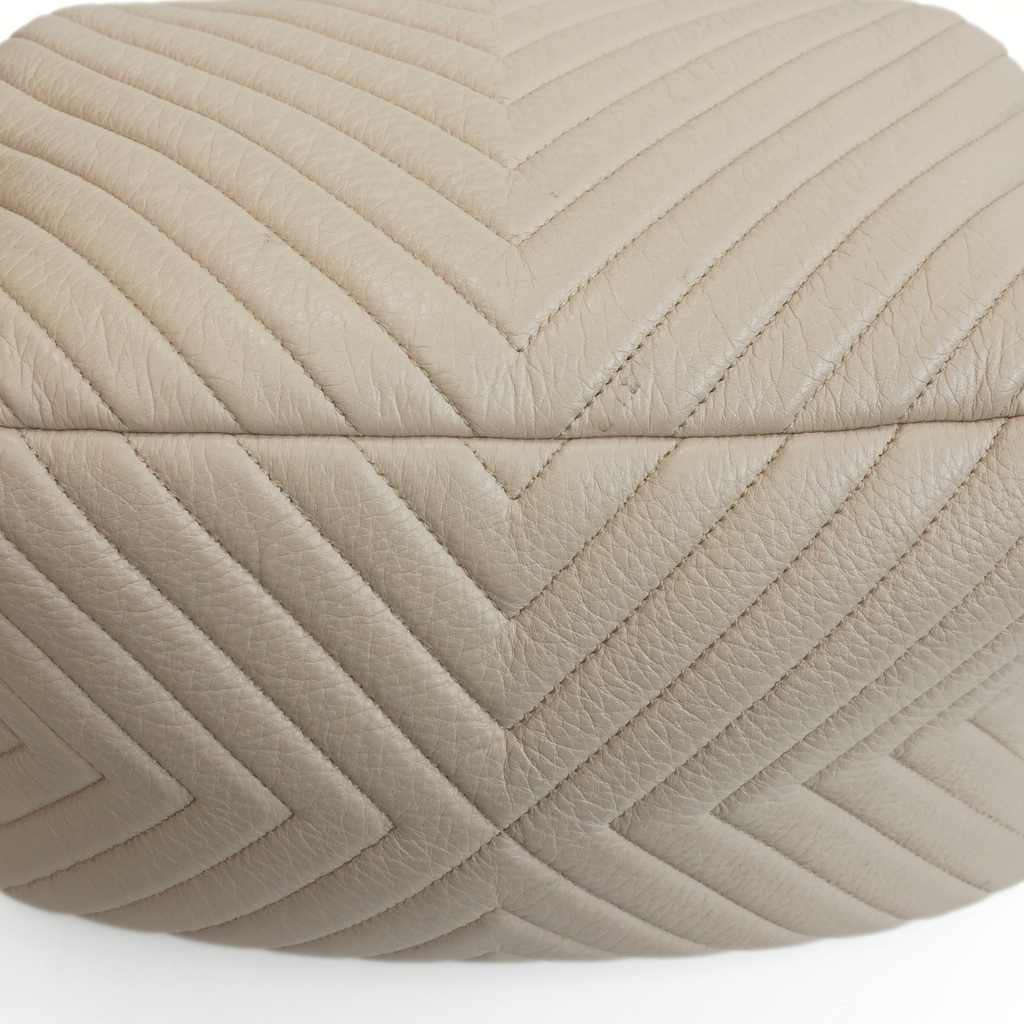 Chanel Chevron Quilted Bucket Bag