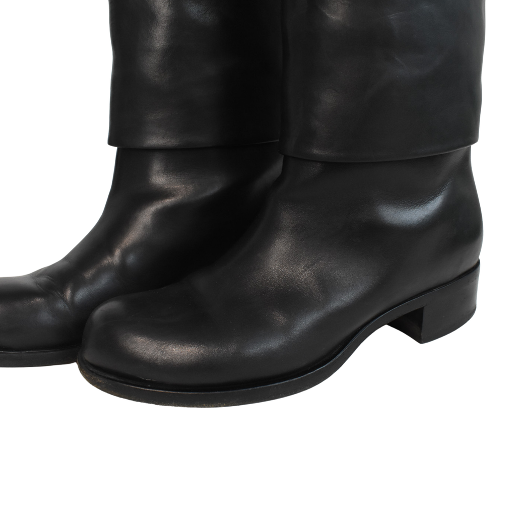 Chanel Calf-High Boots - Women's 38