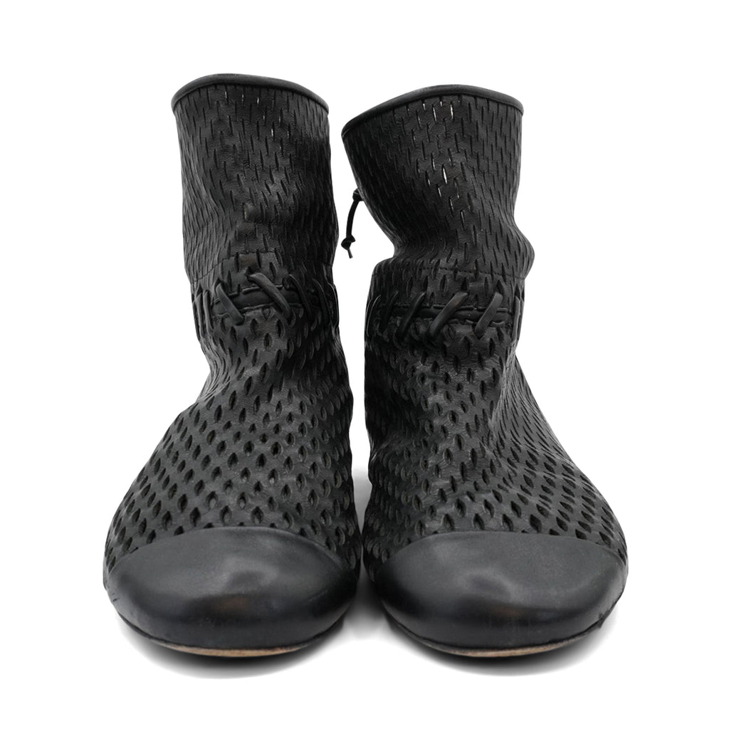 Chanel Perforated Ankle Boots - Women's 39