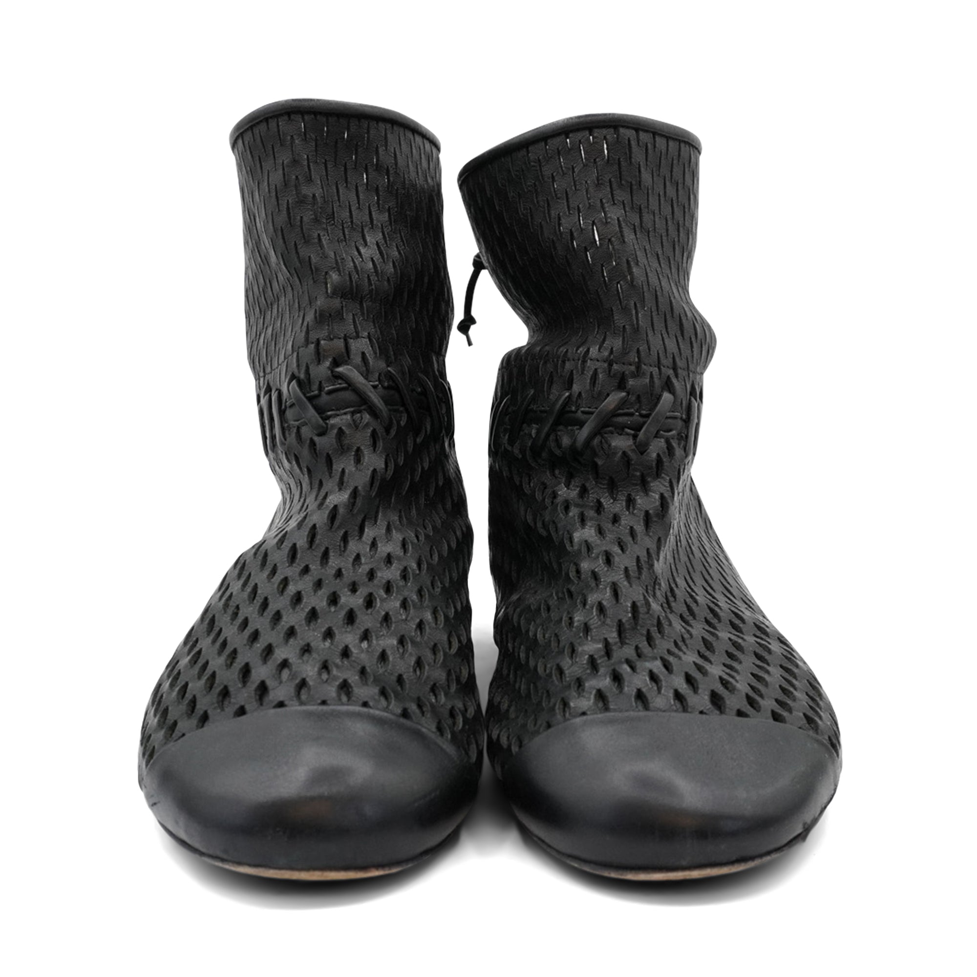 Chanel Perforated Ankle Boots - Women's 39